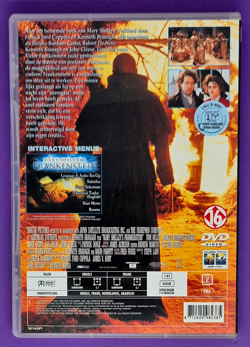 Mary Shelley's Frankenstein DVD