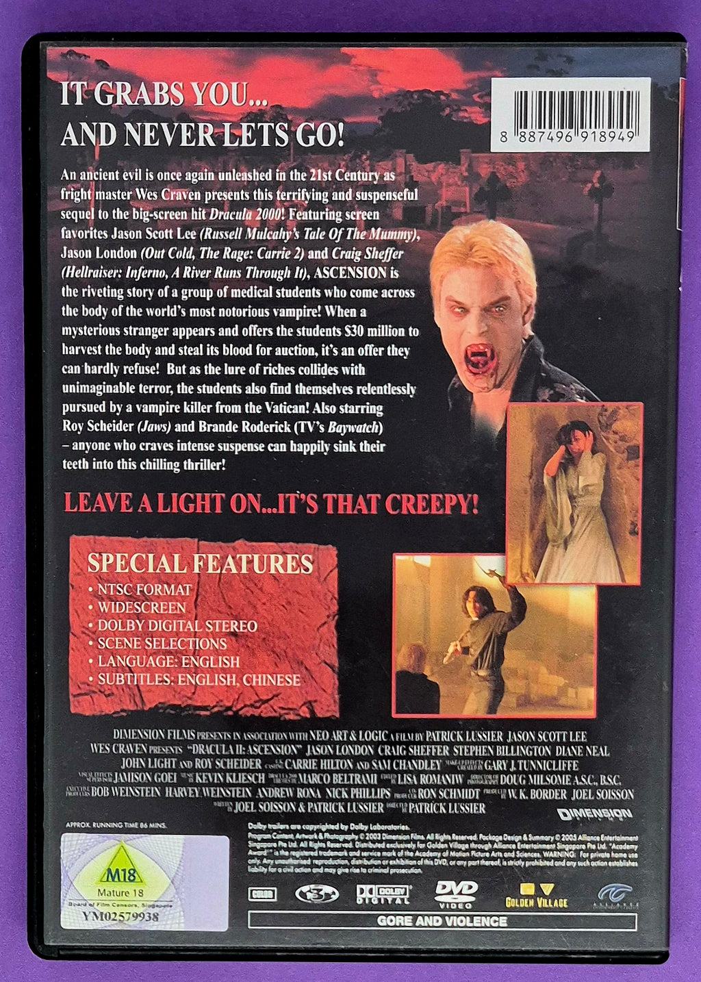 Dracula II: Ascension DVD