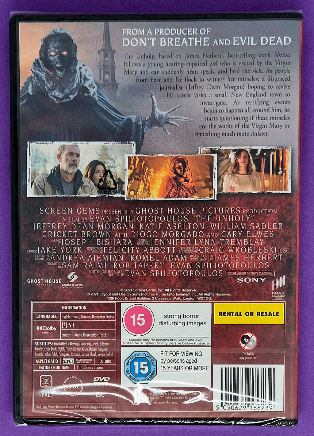 The Unholy DVD