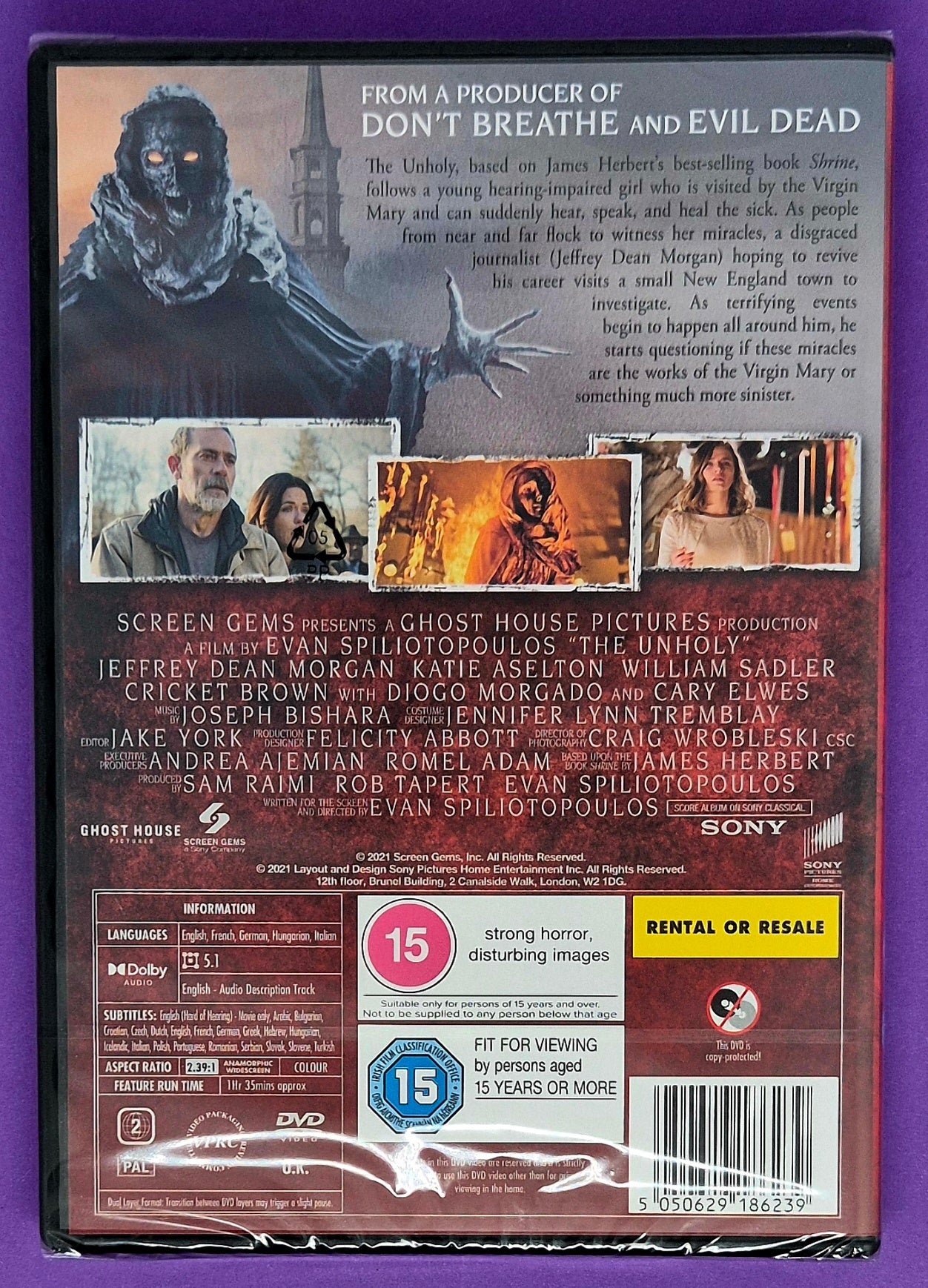 The Unholy DVD