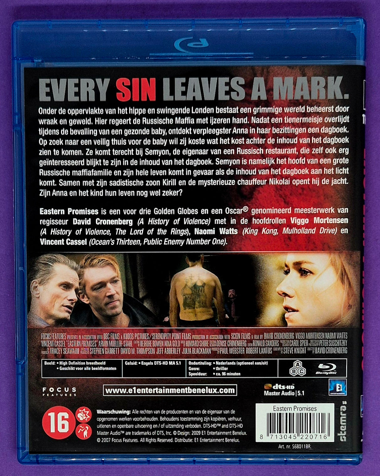 Eastern Promises Blu-ray