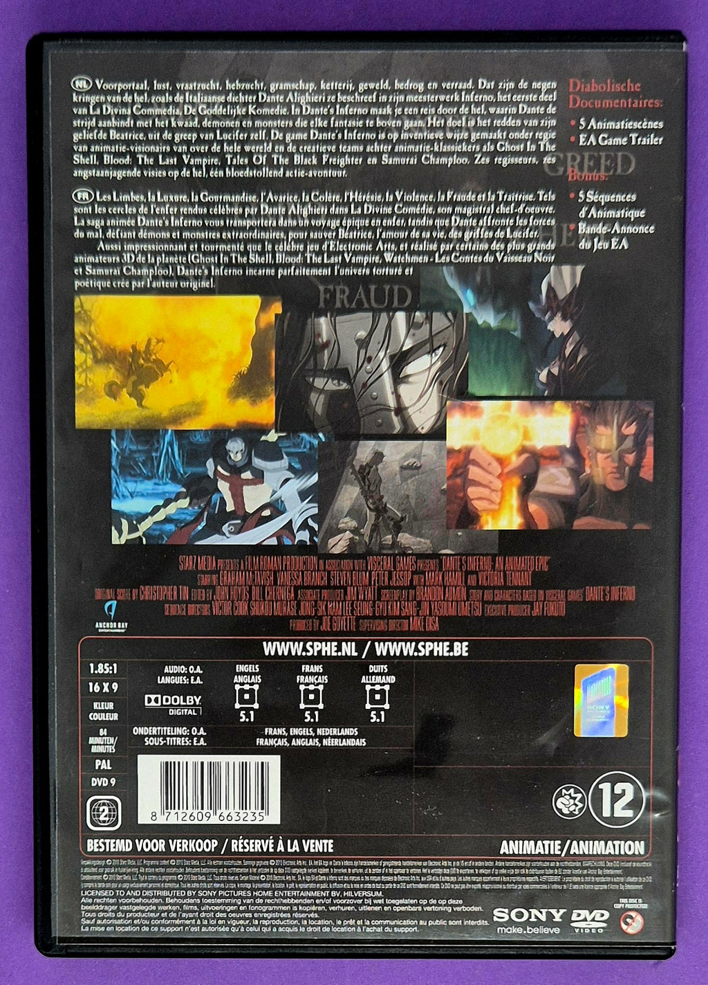 Dante's Inferno DVD