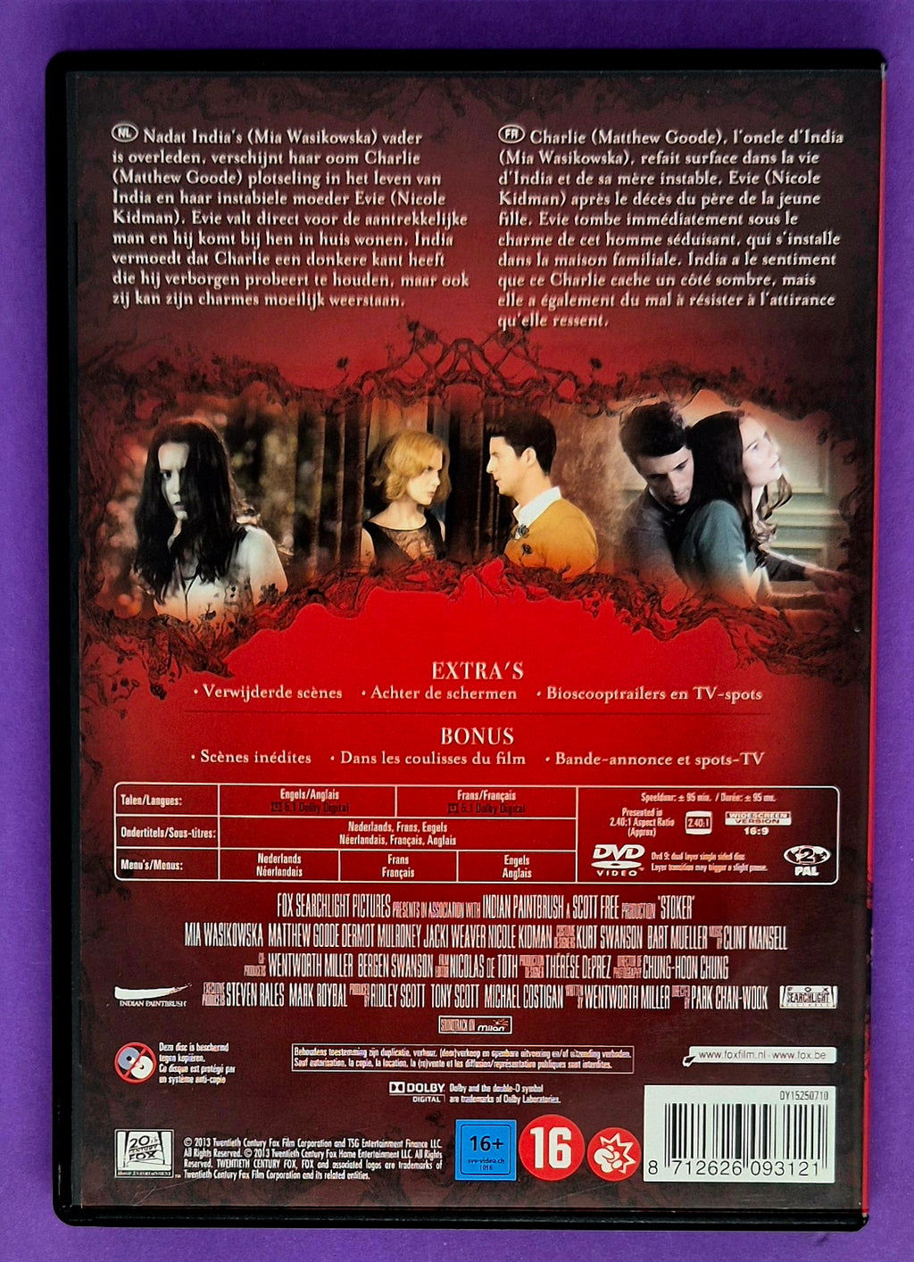 Stoker DVD