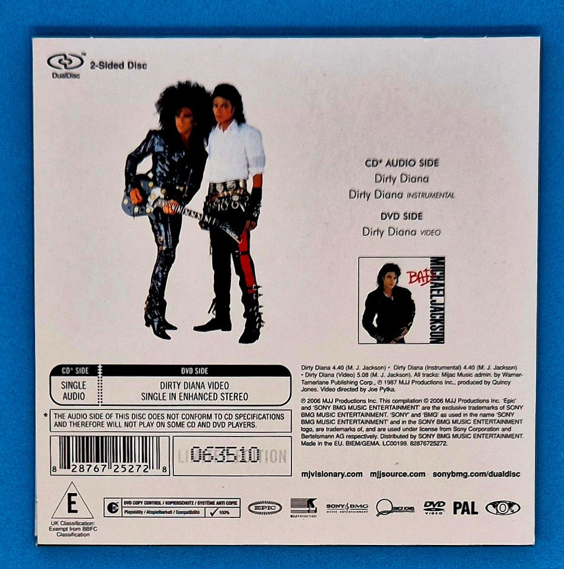 Michael Jackson - Dirty Diana CD DualDisc Limited Edition