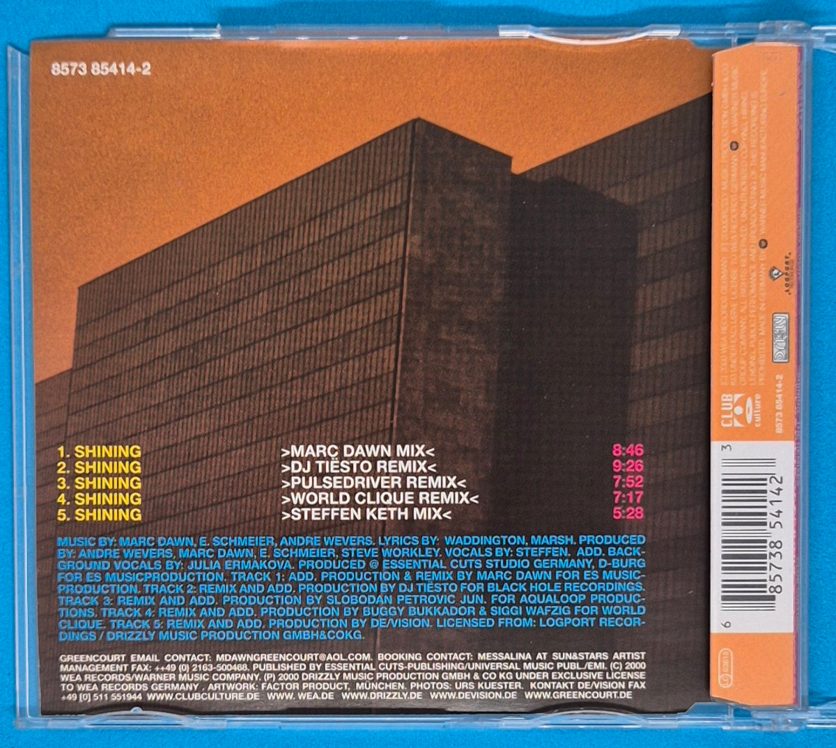 Green Court Feat. De/Vision - Shining (The Remixes) CD