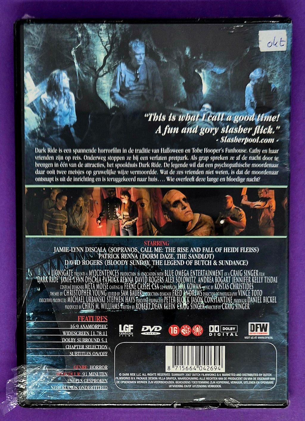 Dark Ride DVD