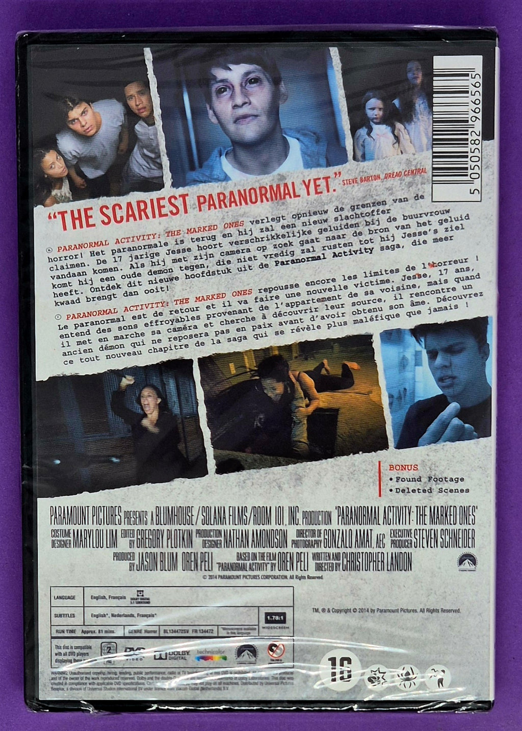 Paranormal Activity: The Marked Ones DVD