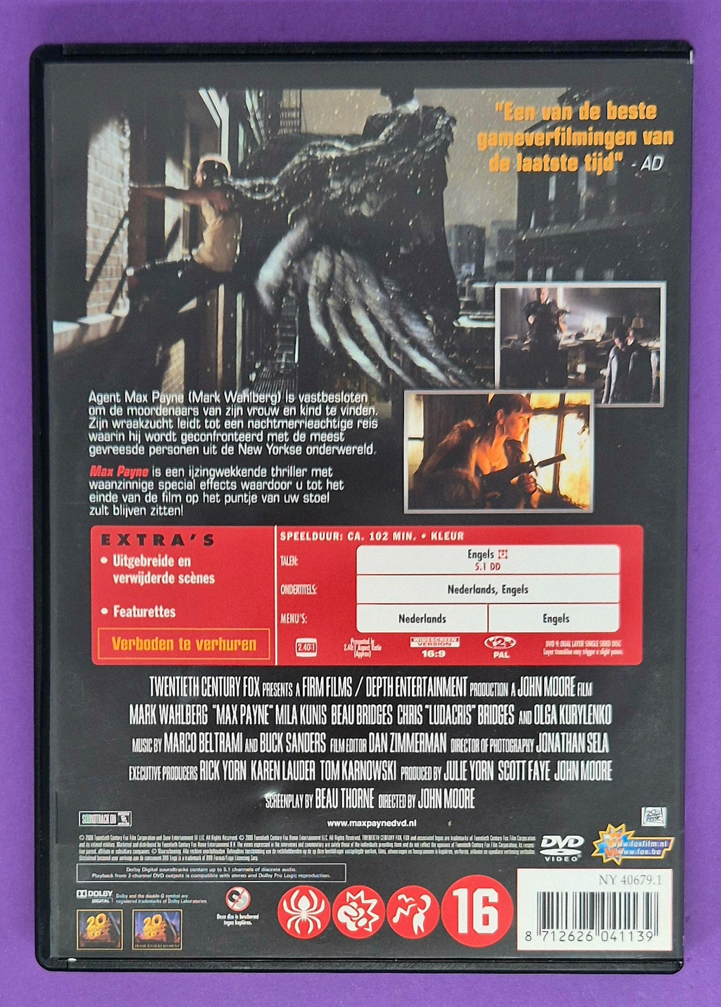 Max Payne DVD