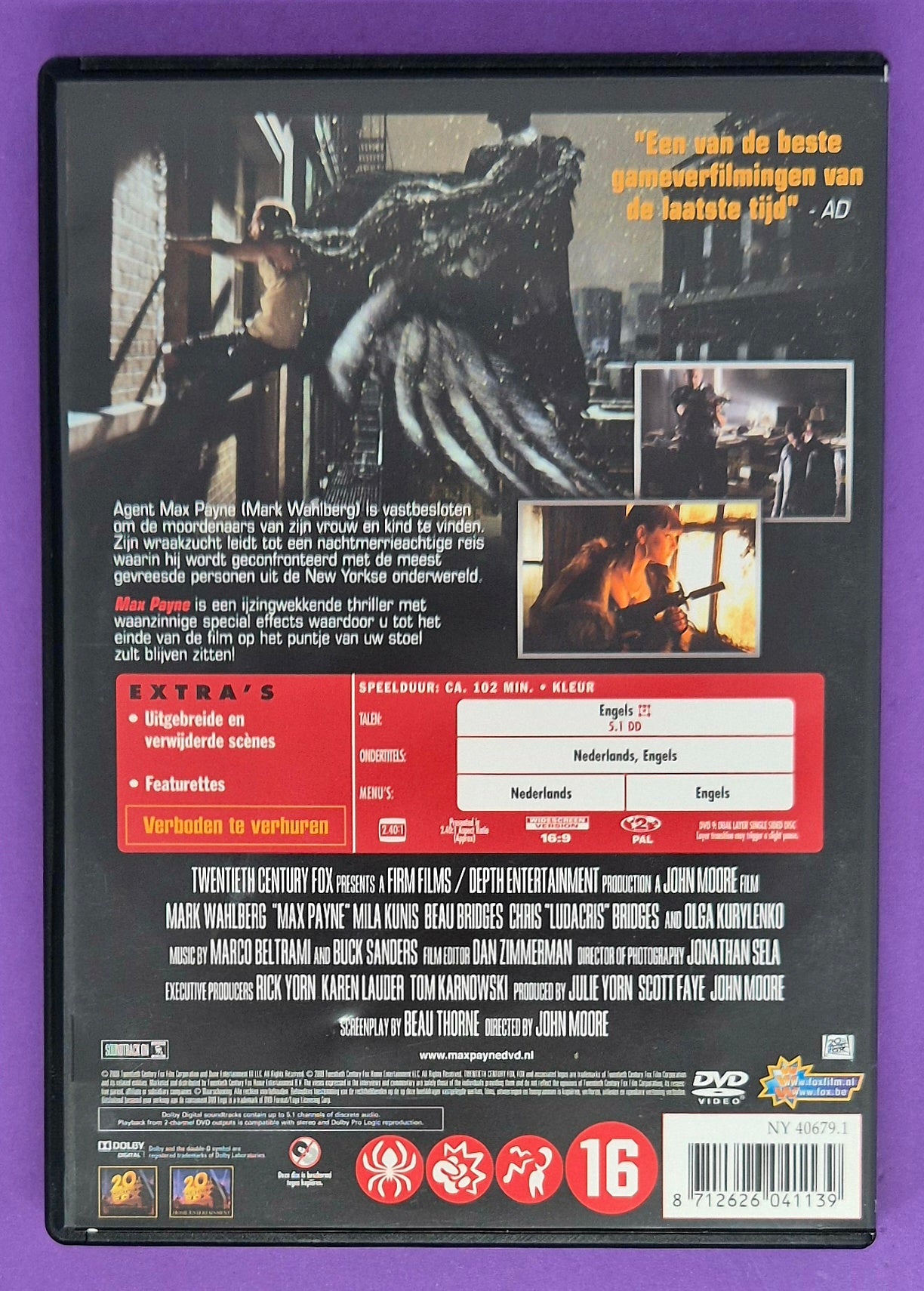 Max Payne DVD