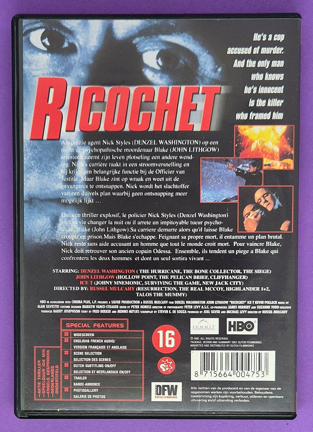 Ricochet DVD