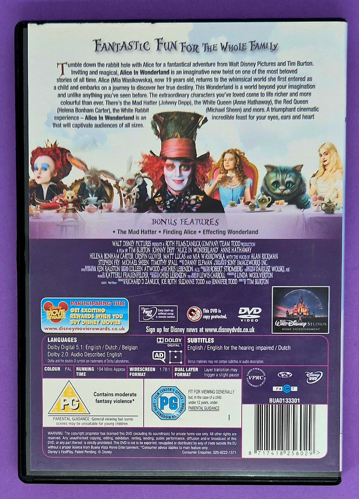 Alice In Wonderland DVD