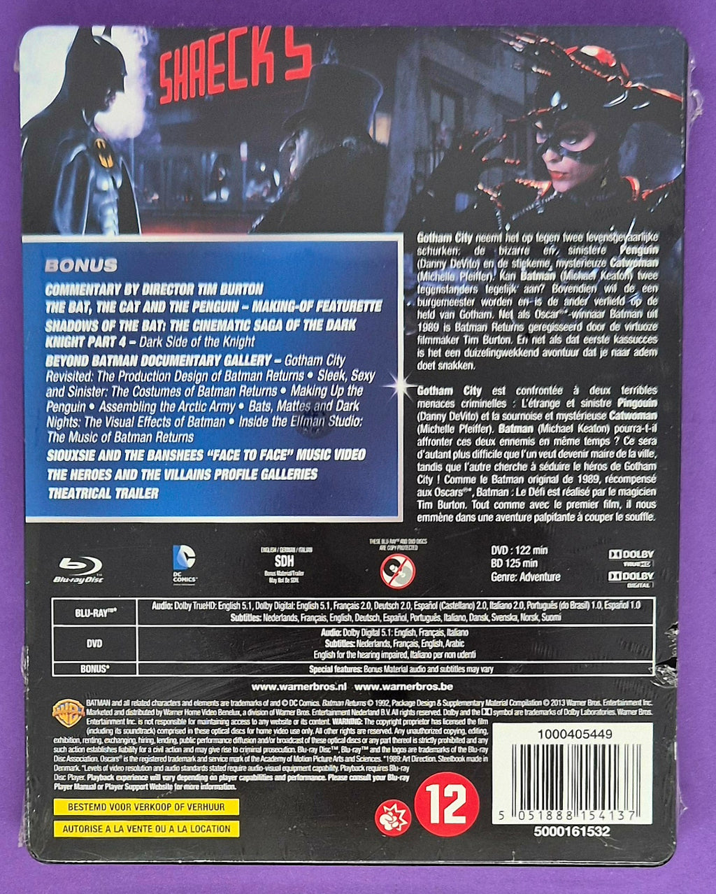 Batman Returns - Steelcase Blu-ray + DVD