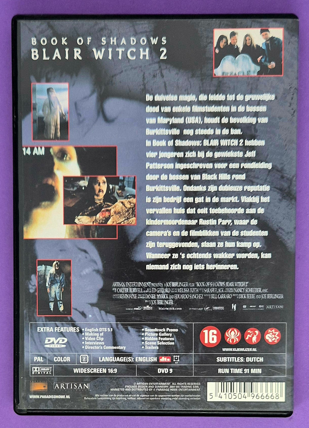 Book Of Shadows: Blair Witch 2 DVD