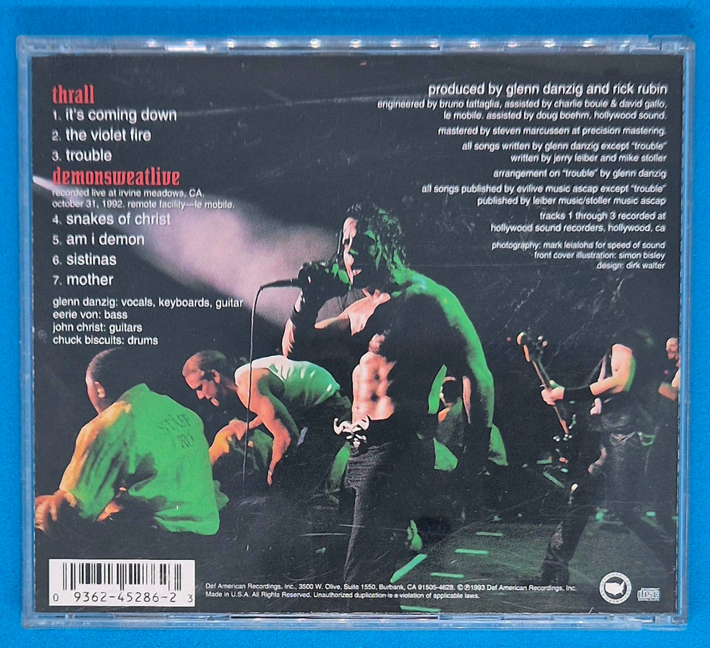 Danzig - Thrall-Demonsweatlive CD