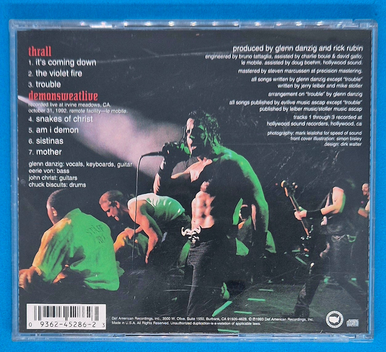 Danzig - Thrall-Demonsweatlive CD