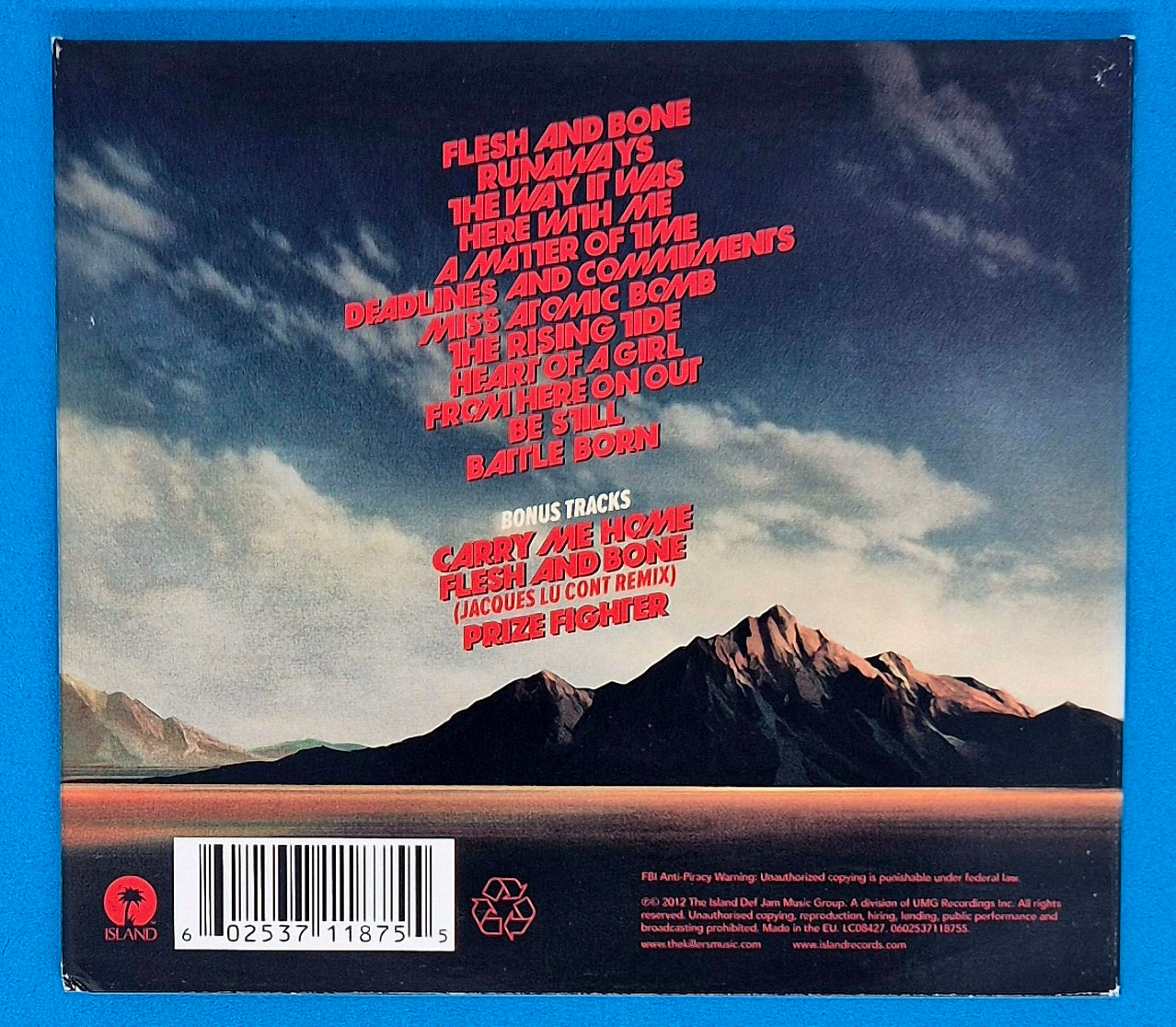 The Killers - Battle Born CD