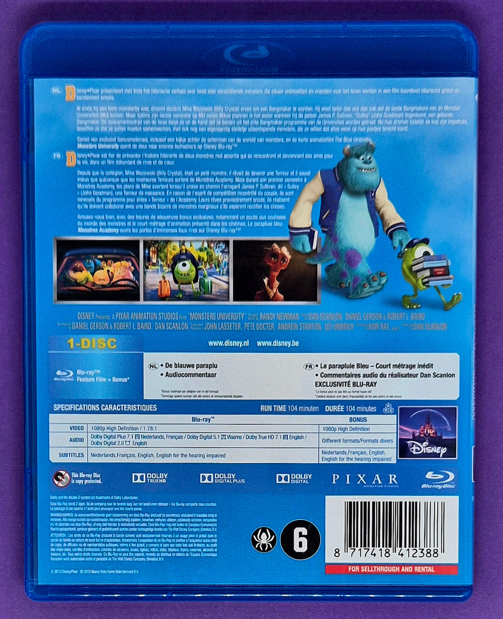 Monsters University Blu-ray