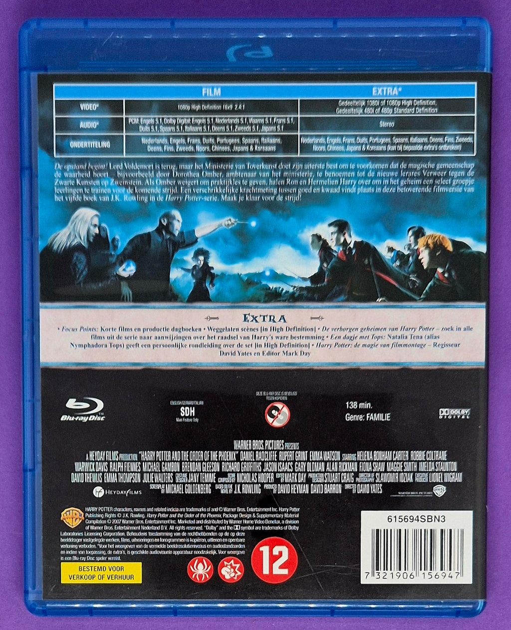 Harry Potter En De Orde Van De Feniks Blu-ray