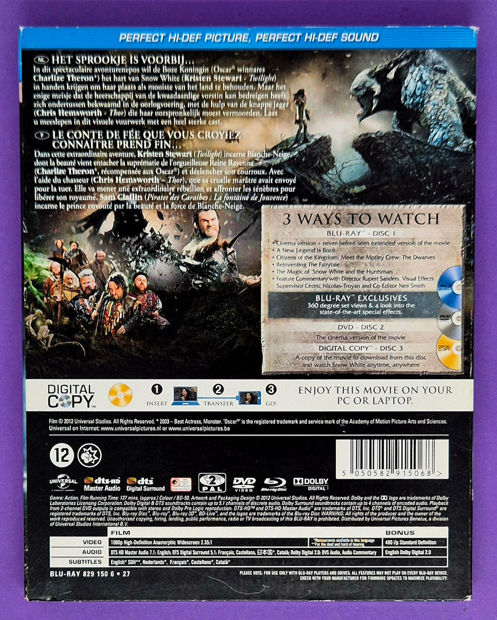 Snow White & The Huntsman - Extended Collector’s Edition Blu-ray + DVD