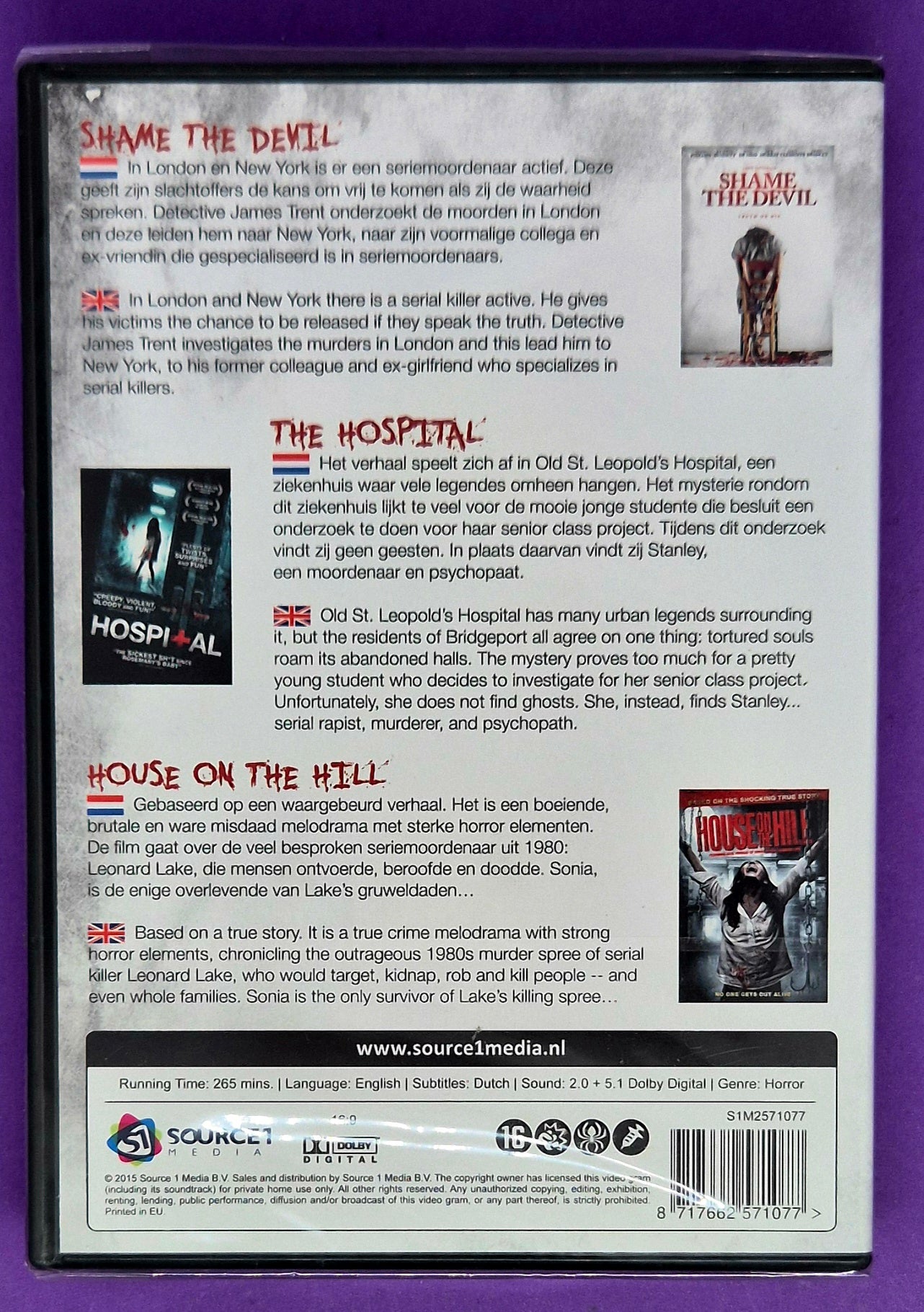 Horror Box #1 - 3 DVD Boxset