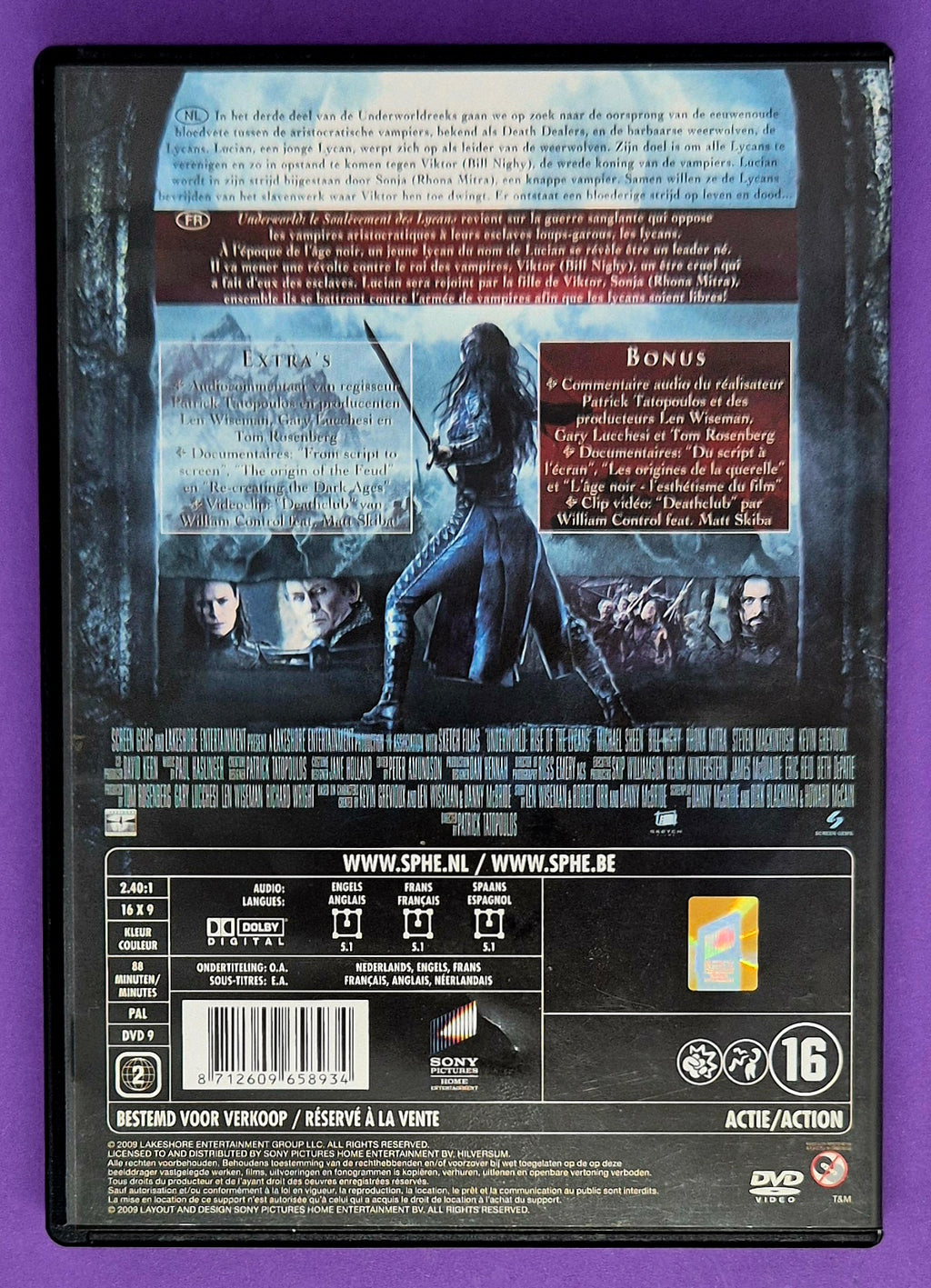 Underworld - Rise Of The Lycans DVD