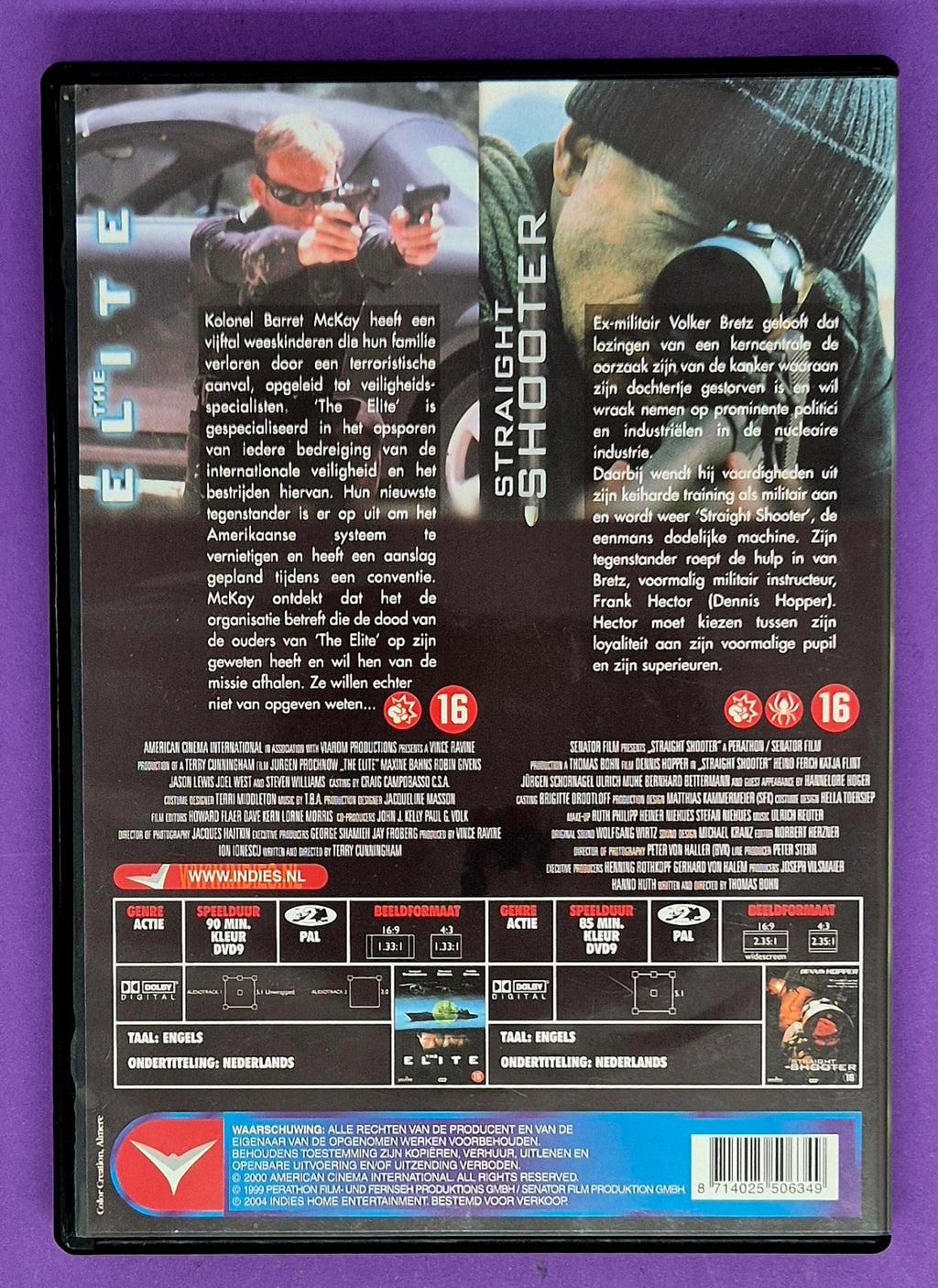 The Elite / Straight Shooter - 2 Films Op 1 DVD