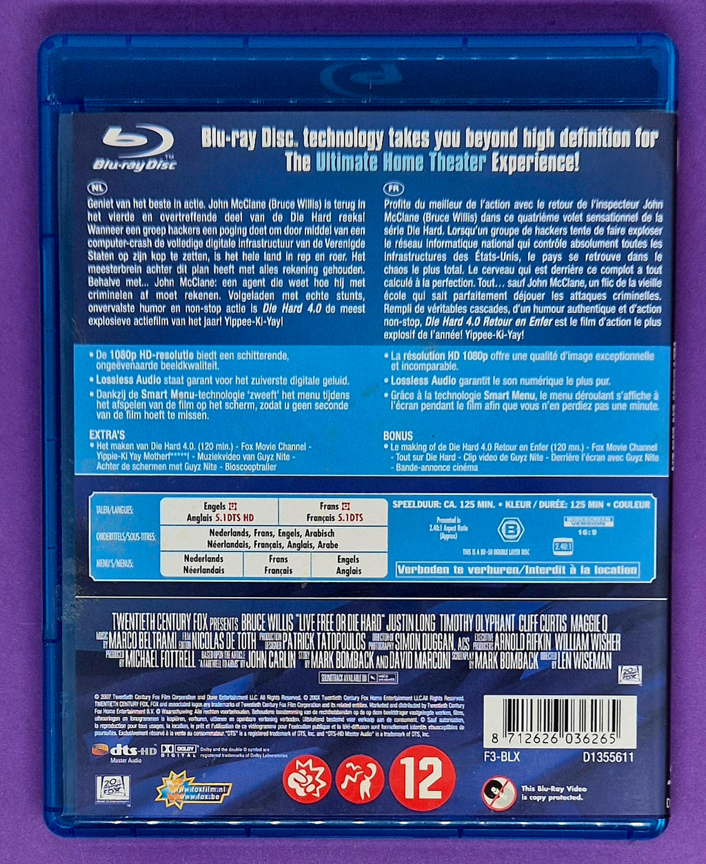 Die Hard 4.0 - Retour En Enfer Blu-ray