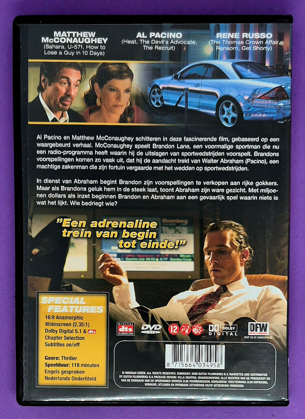 Two For The Money DVD