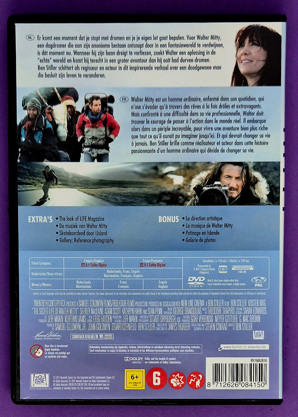 The Secret Life Of Walter Mitty DVD