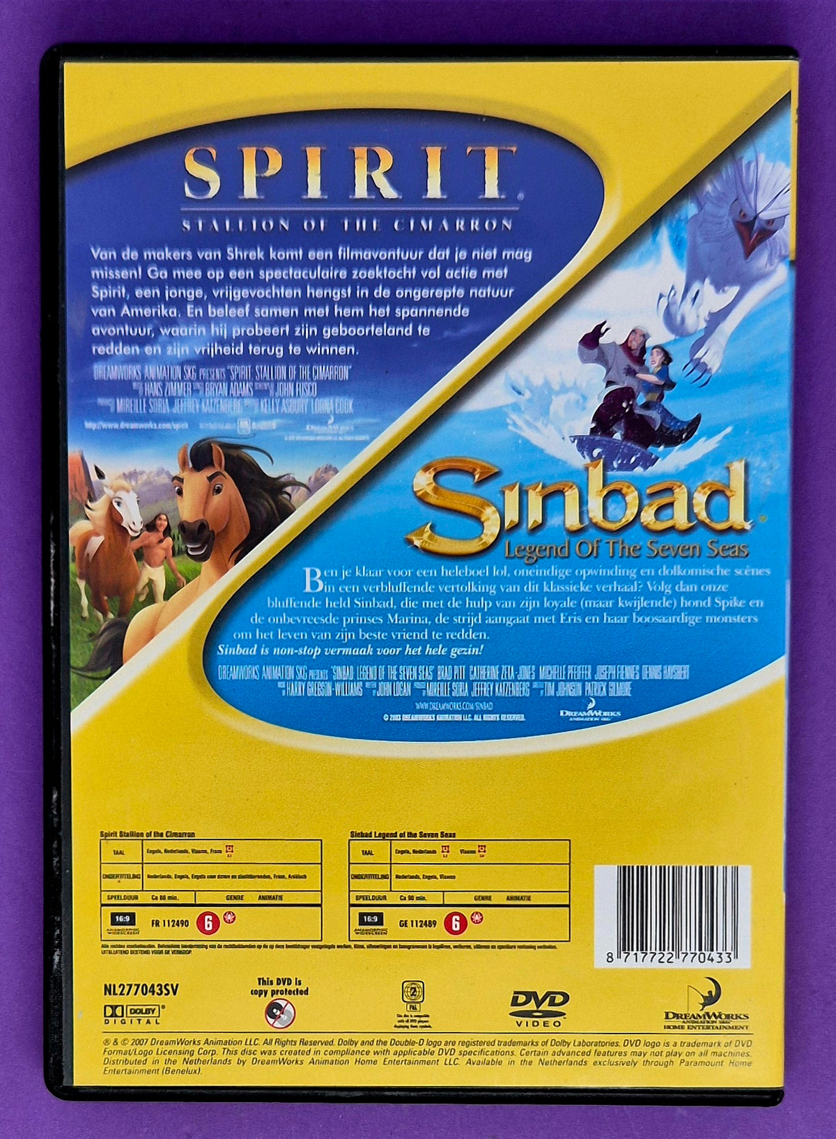 Spirit: Stallion Of The Cimarron / Sinbad: Legend Of The Seven Seas DVD