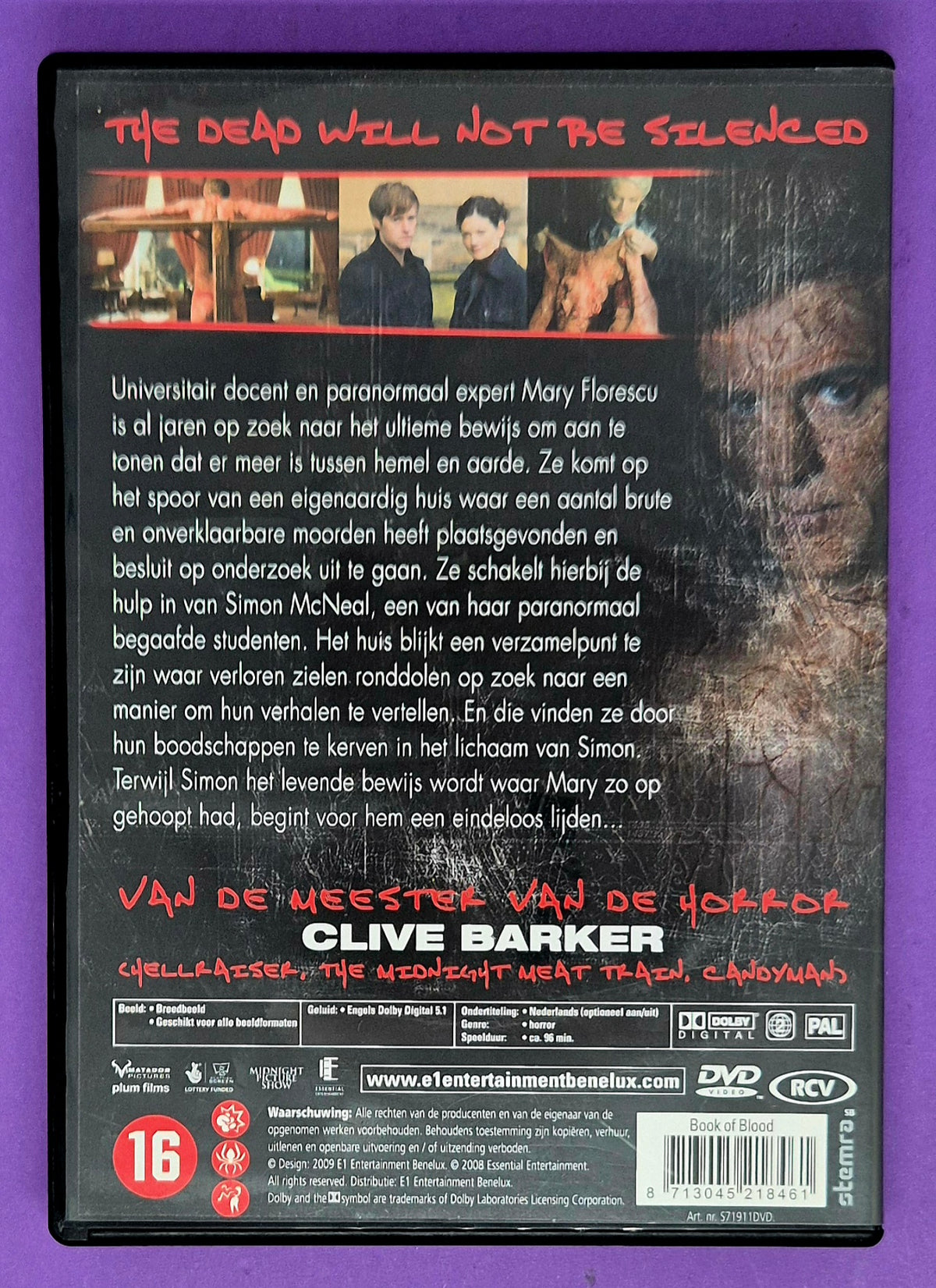 Clive Barker's Book Of Blood DVD
