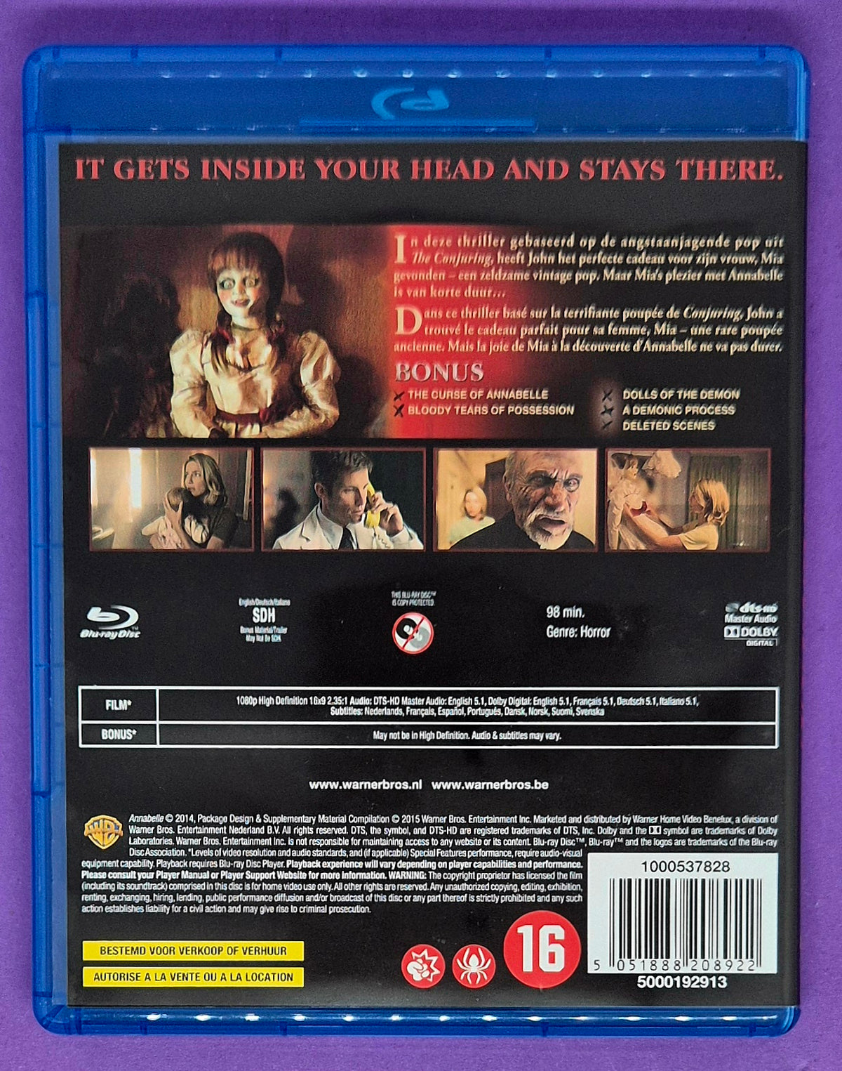 Annabelle Blu-ray