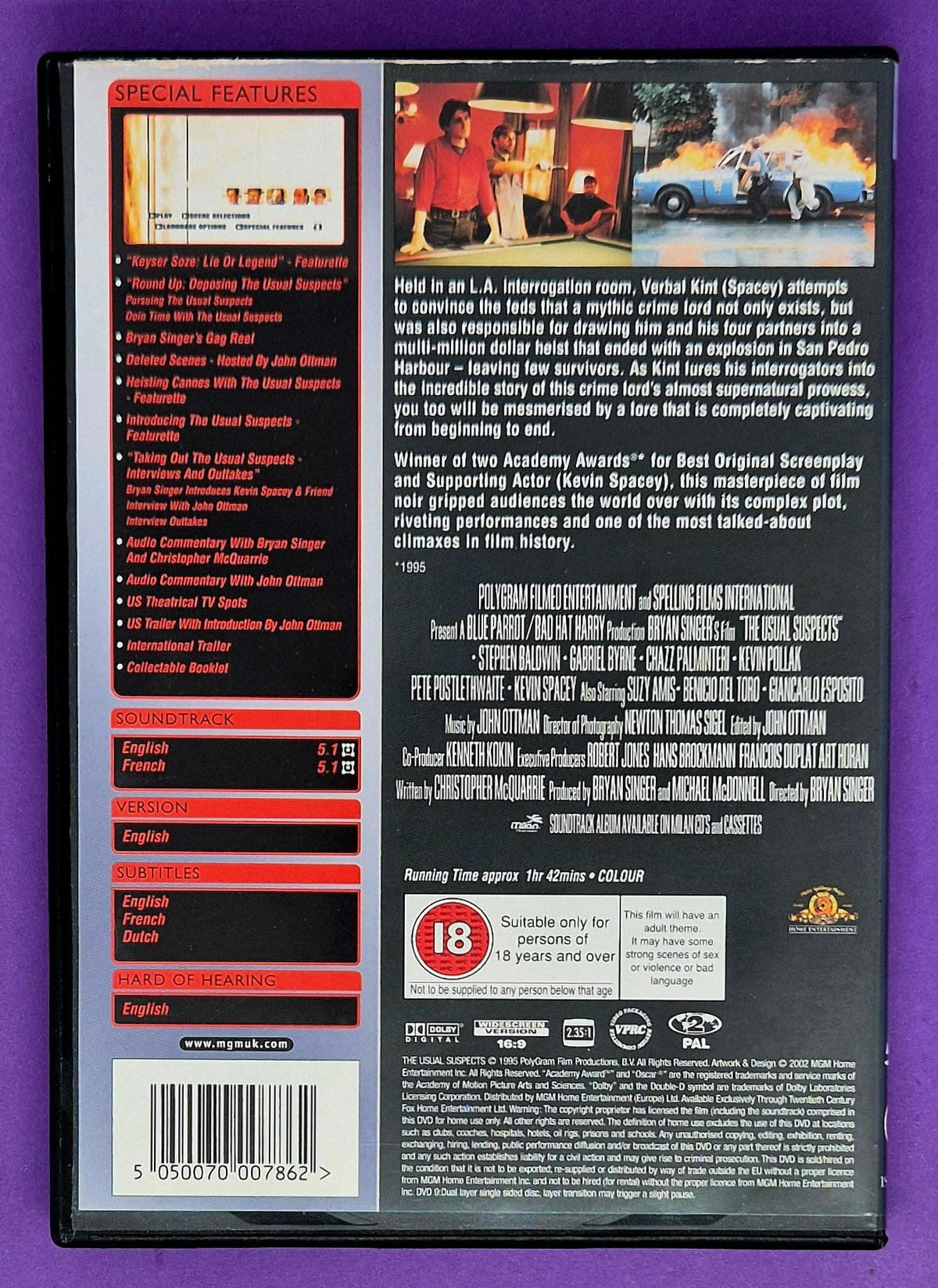The Usual Suspects - Special Edition DVD