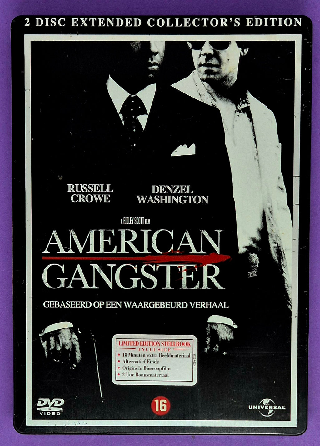 American Gangster - 2 Disc Extended Collector's Edition Steelcase DVD