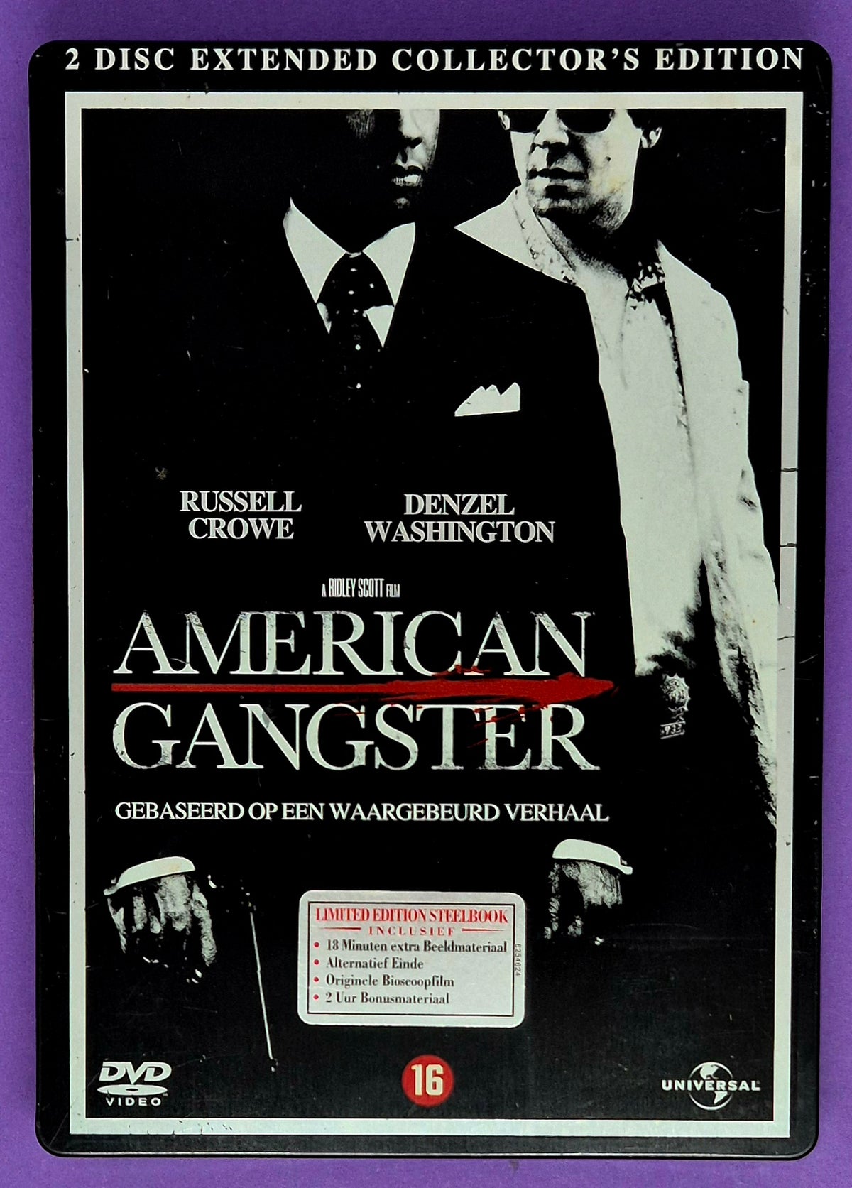 American Gangster - 2 Disc Extended Collector's Edition Steelcase DVD