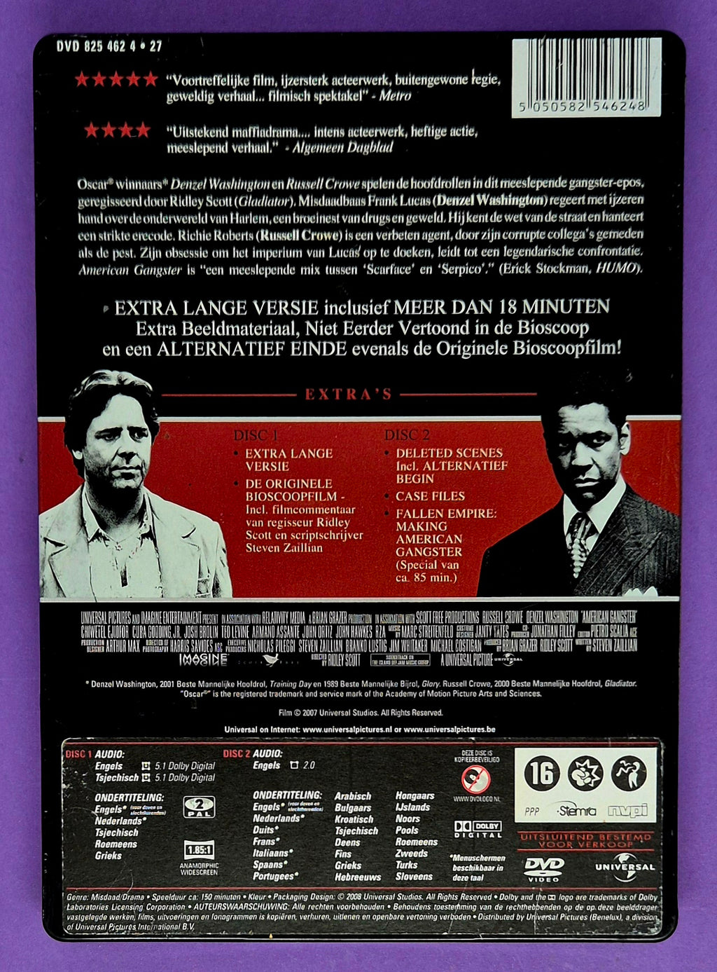 American Gangster - 2 Disc Extended Collector's Edition Steelcase DVD