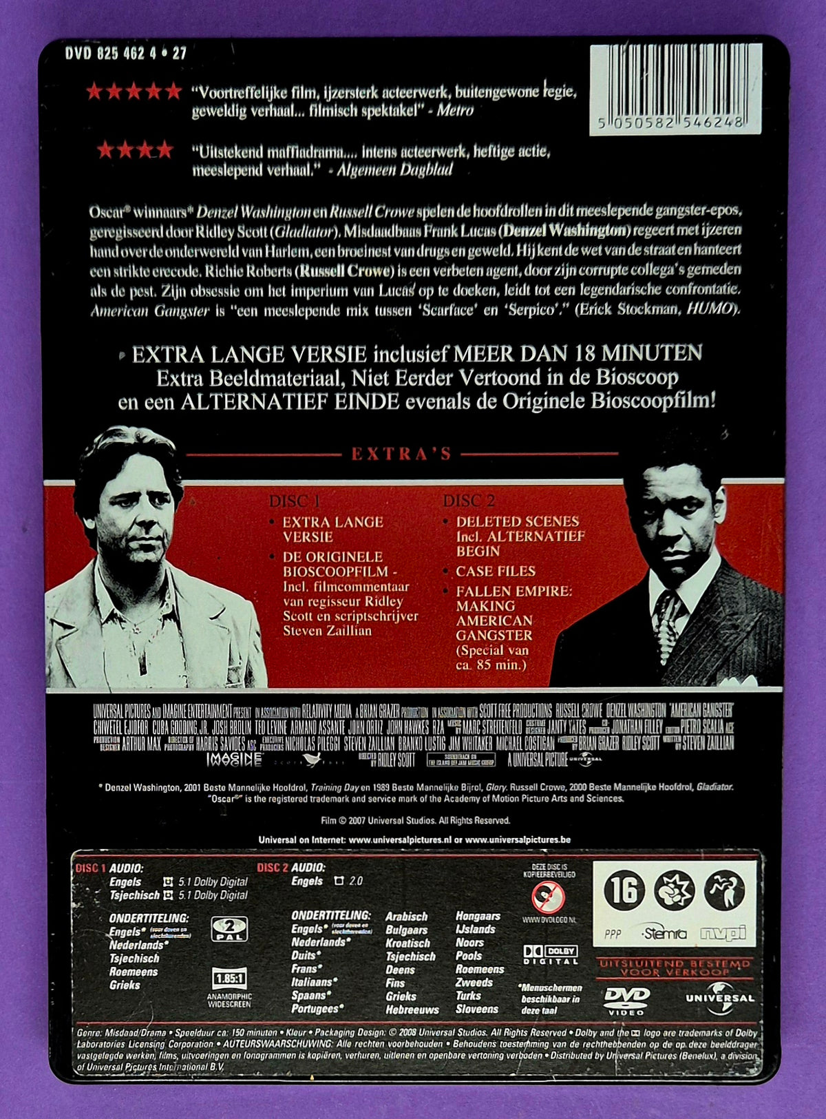 American Gangster - 2 Disc Extended Collector's Edition Steelcase DVD
