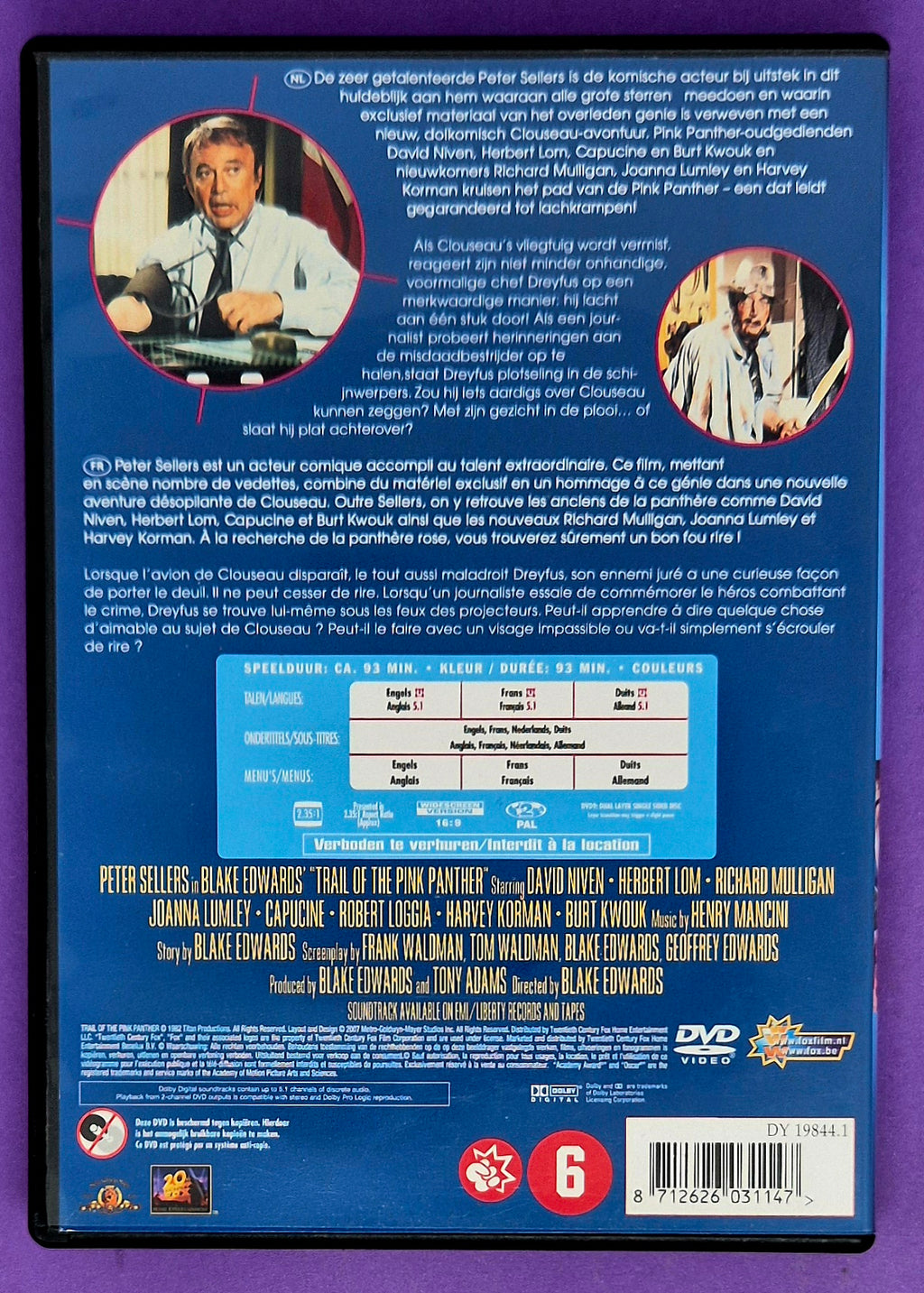 Trail Of The Pink Panther DVD