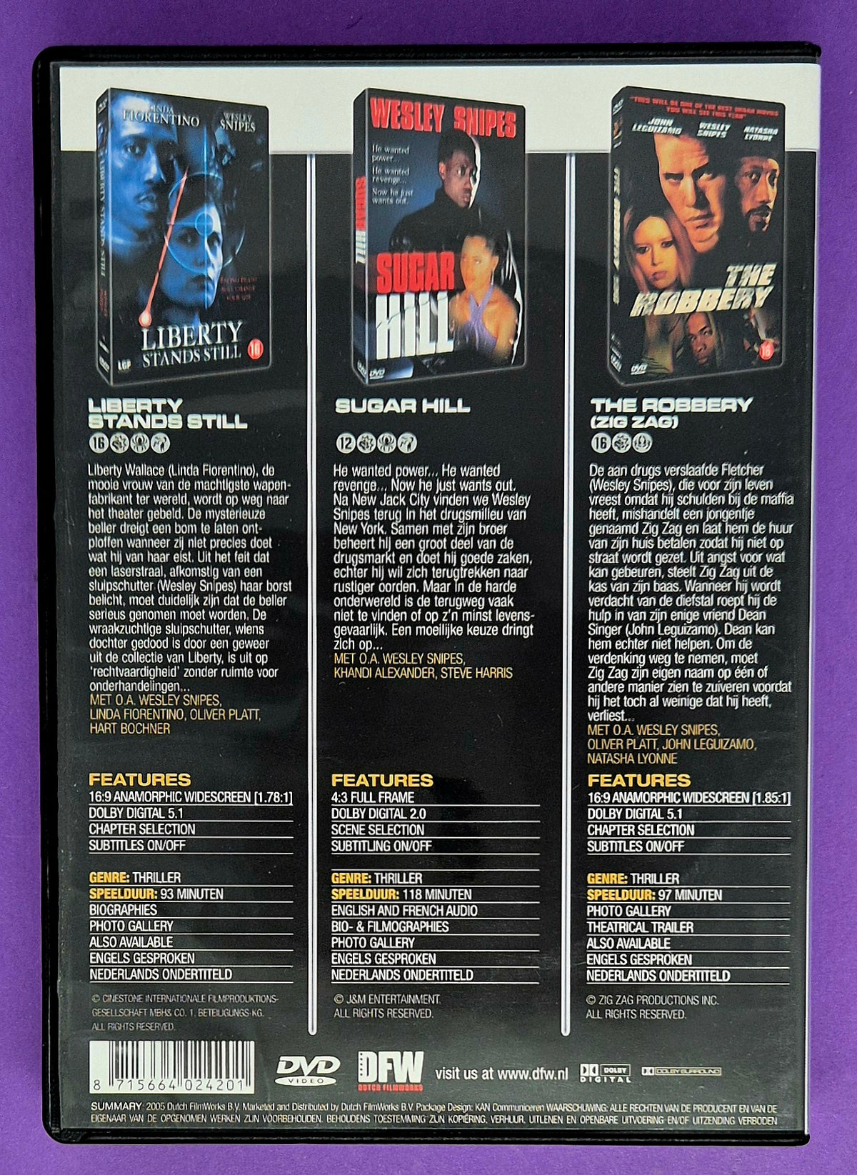 Wesley Snipes - The 3DVD Collection DVD