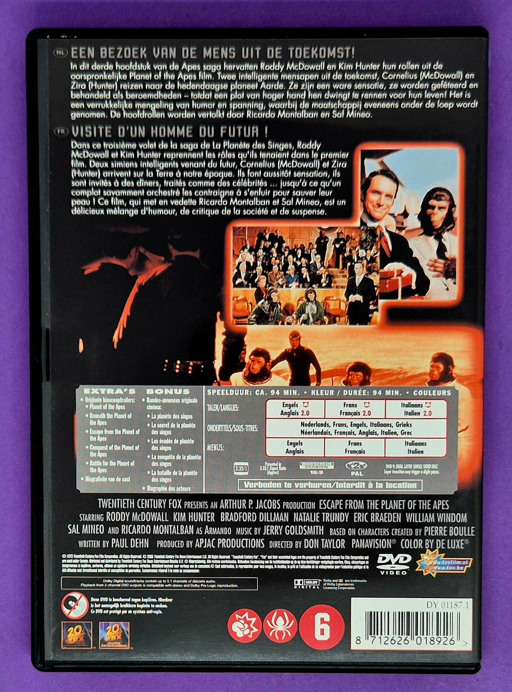 Escape From The Planet Of The Apes DVD