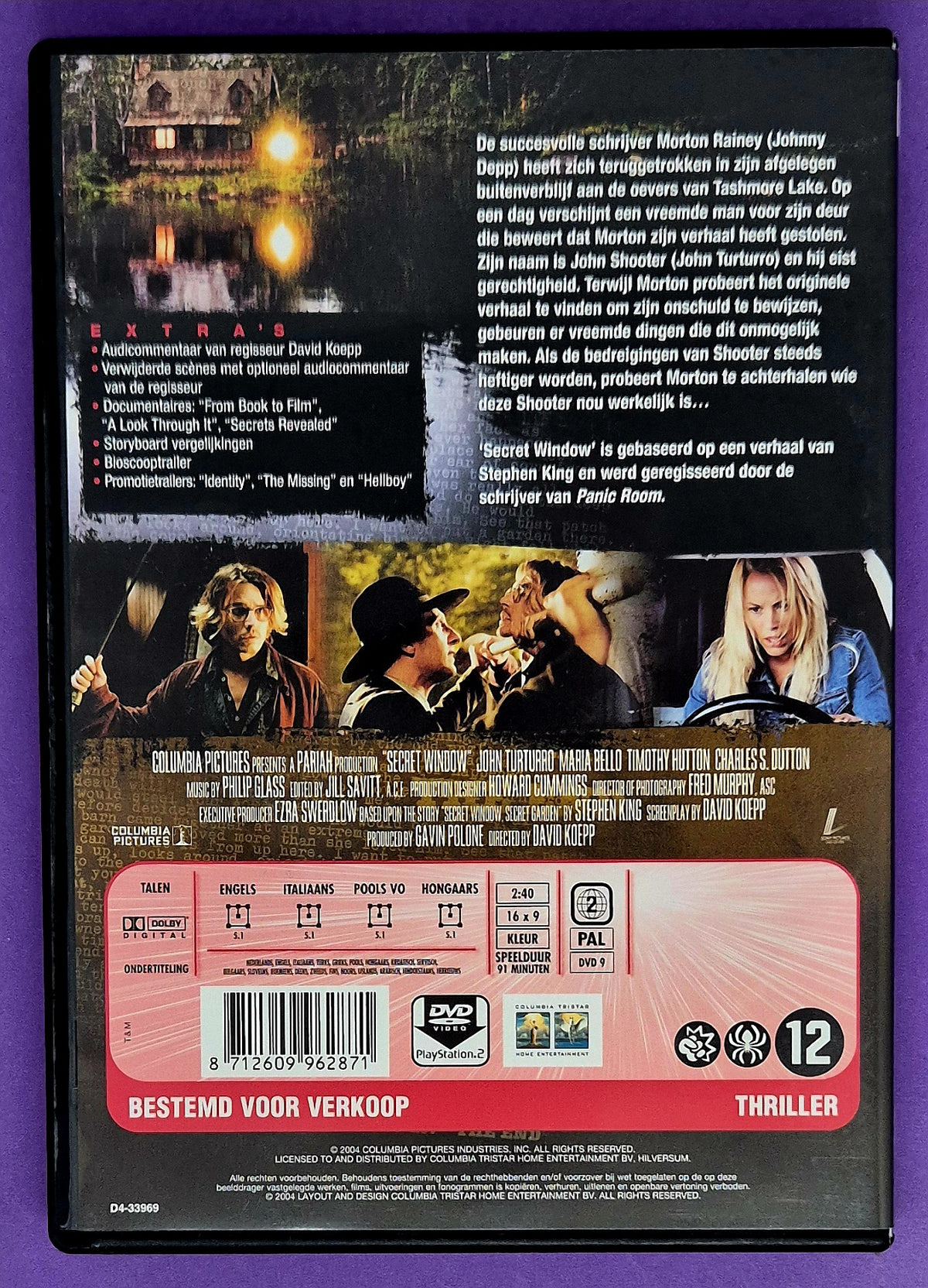 Secret Window DVD
