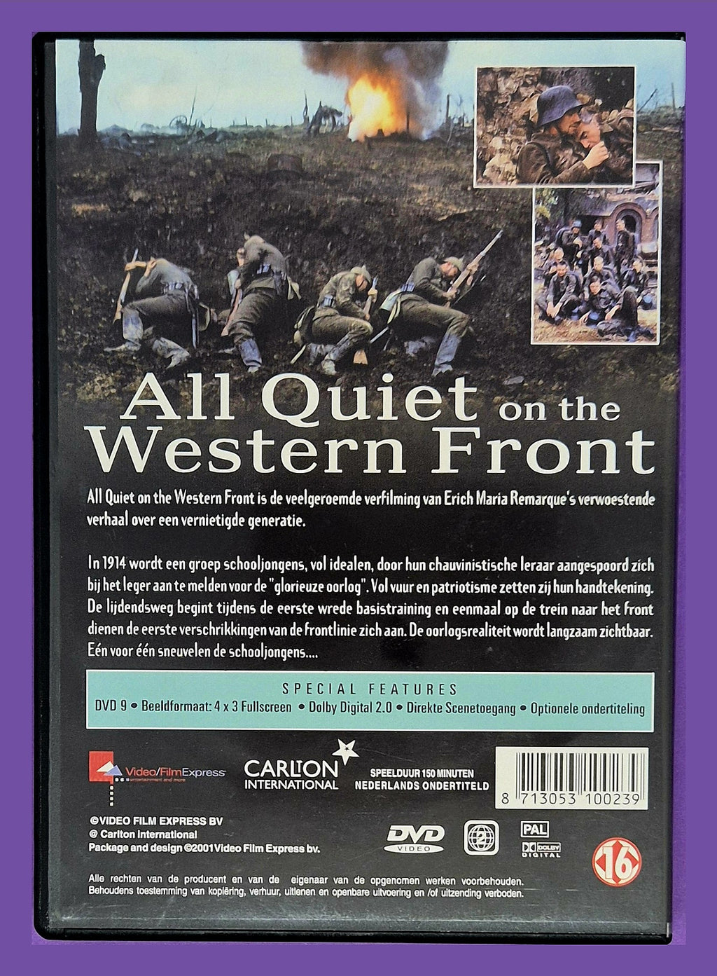 All Quiet On The Western Front DVD