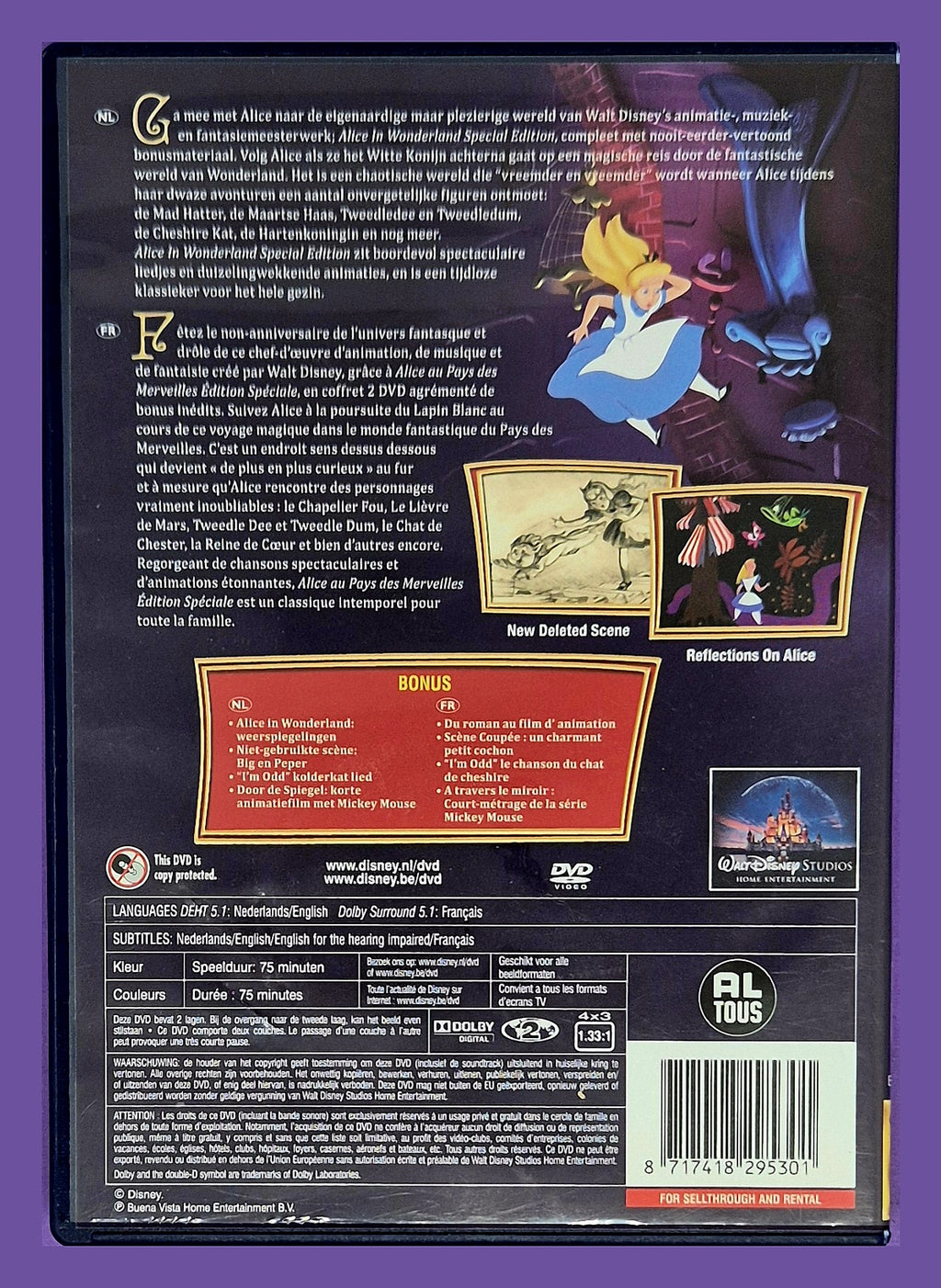 Alice In Wonderland - Special Edition DVD