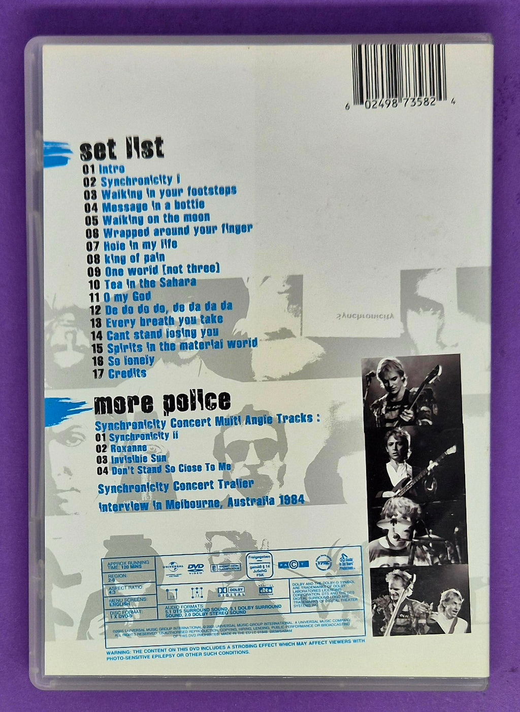 The Police - Synchronicity Concert DVD
