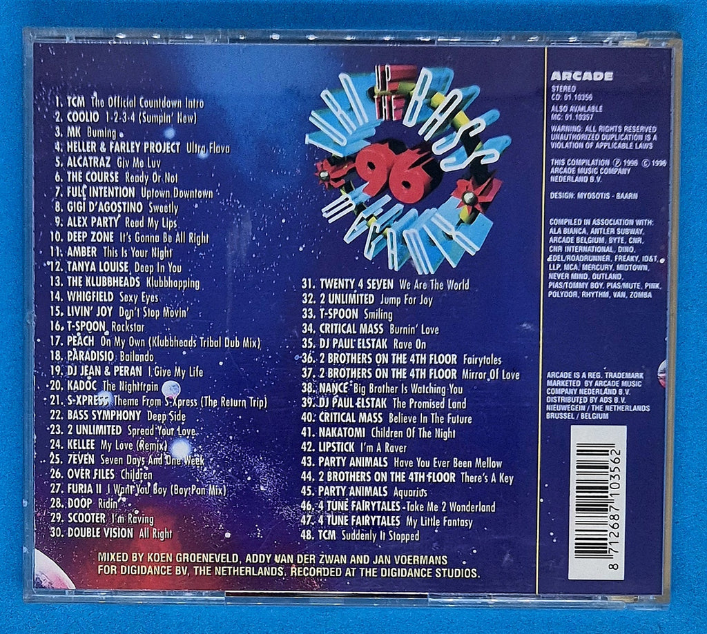 Various – Turn Up The Bass Megamix 1996 CD