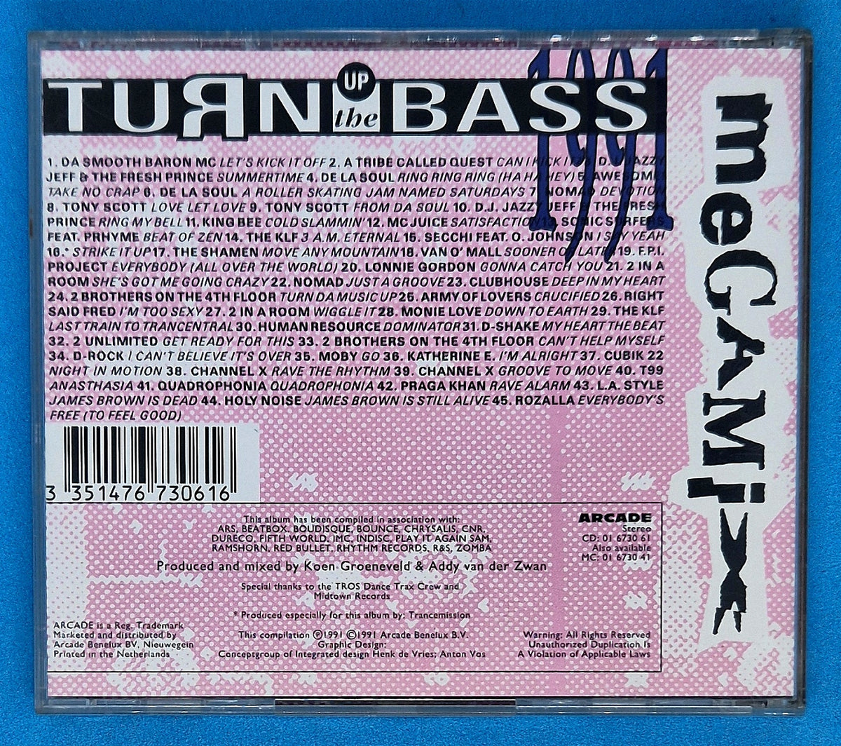 Various – Turn Up The Bass Megamix 1991 CD