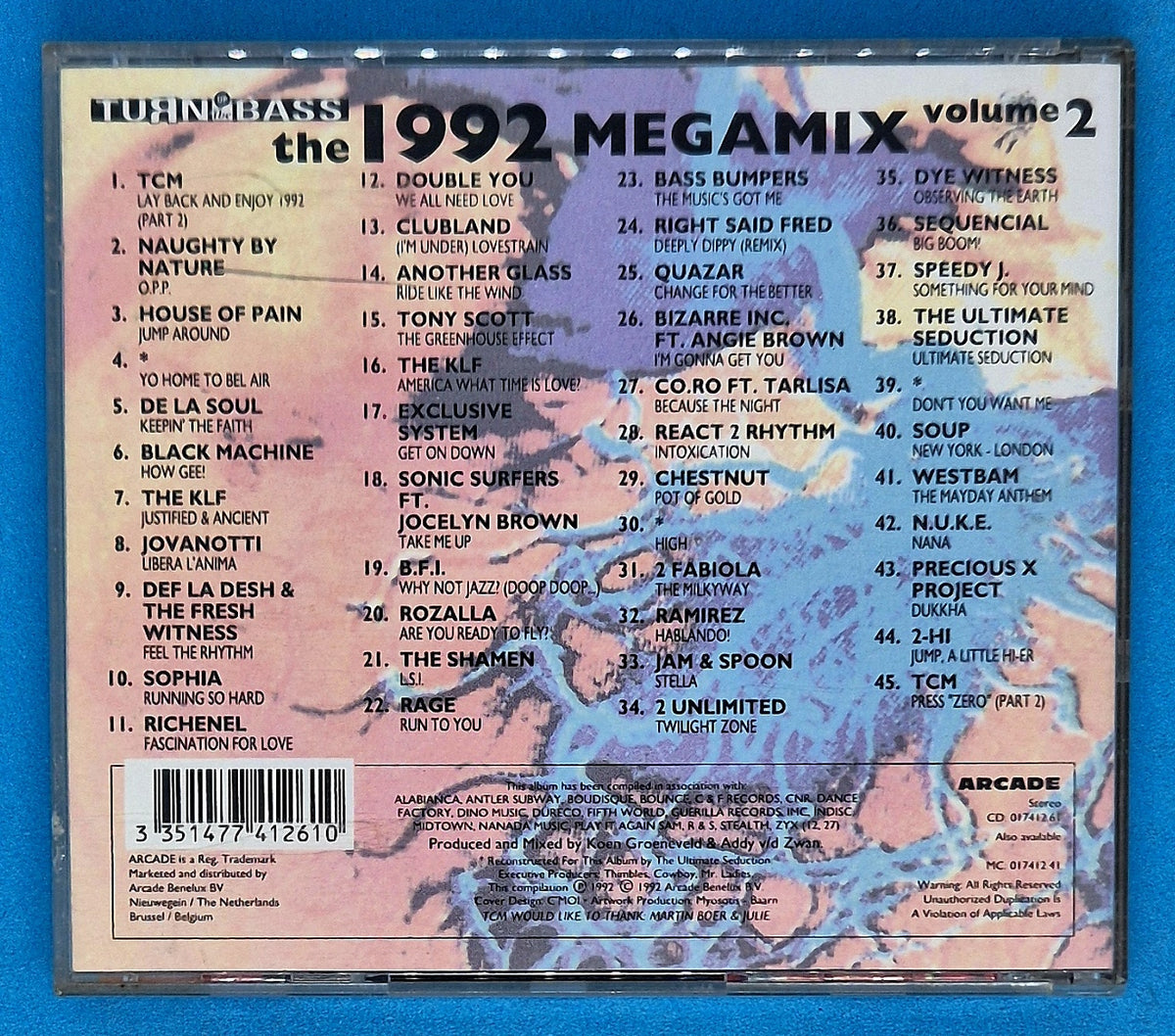 Various – Turn Up The Bass - The 1992 Megamix Volume 2 CD