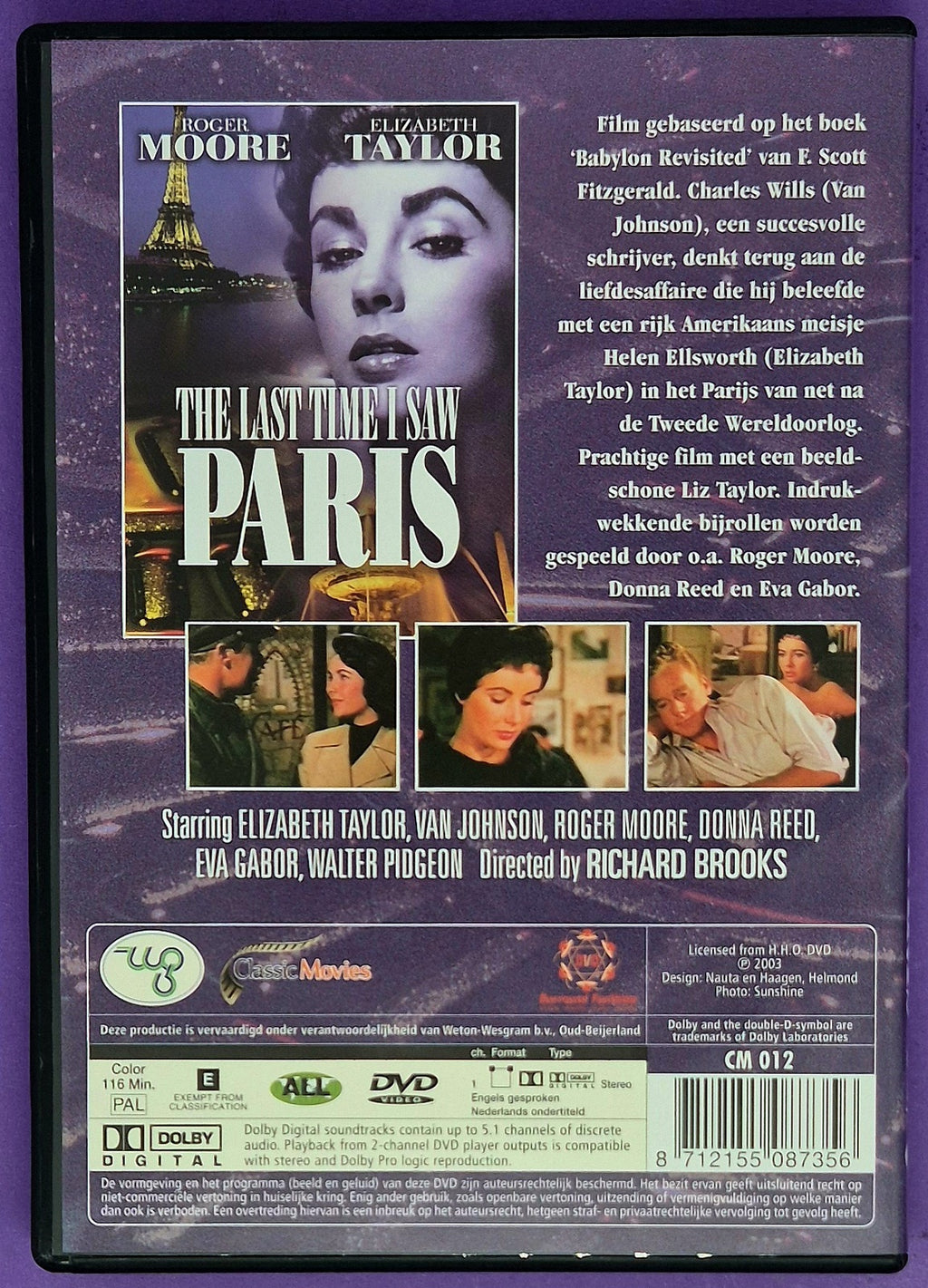 The Last Time I Saw Paris DVD