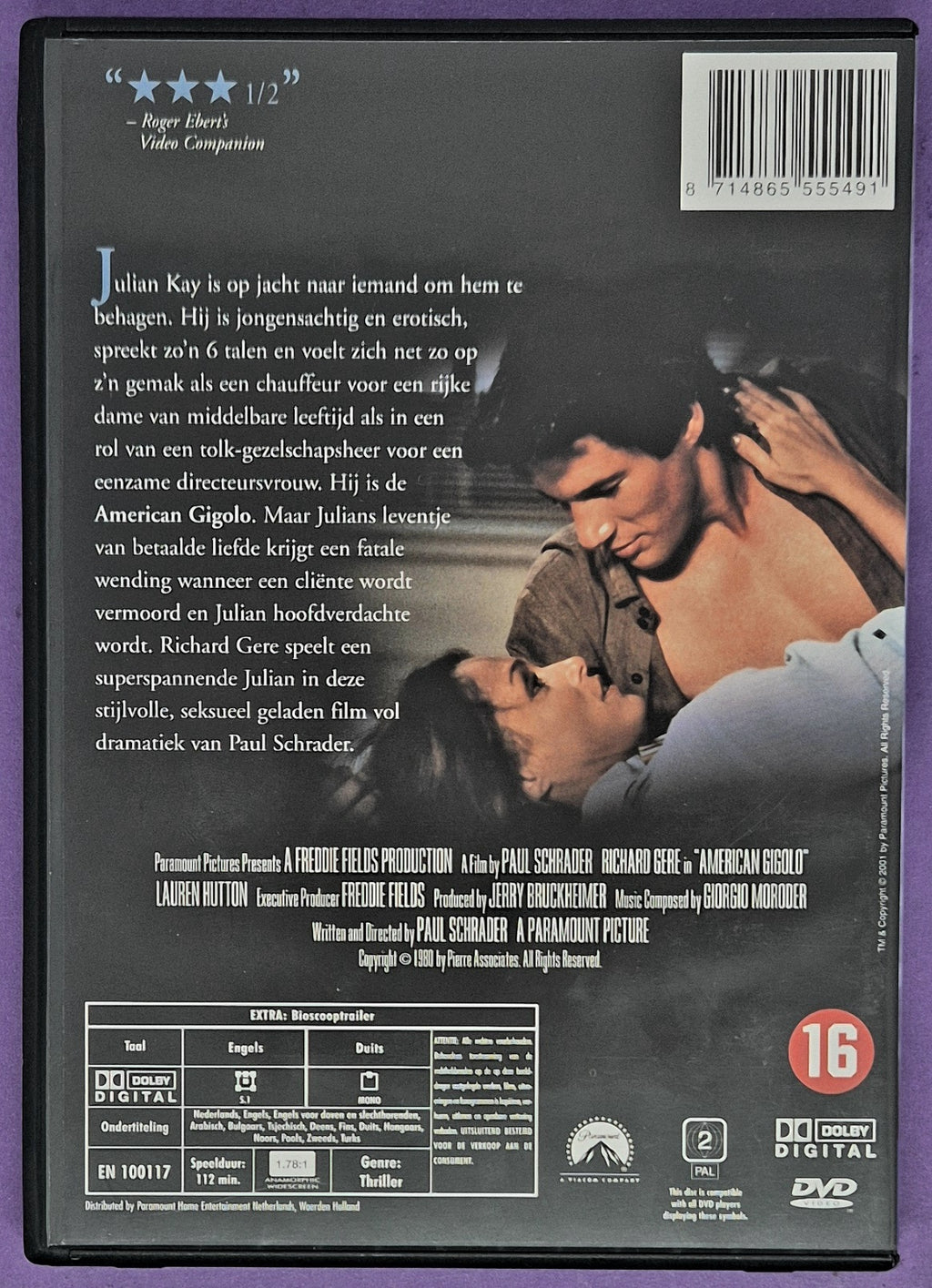 American Gigolo DVD