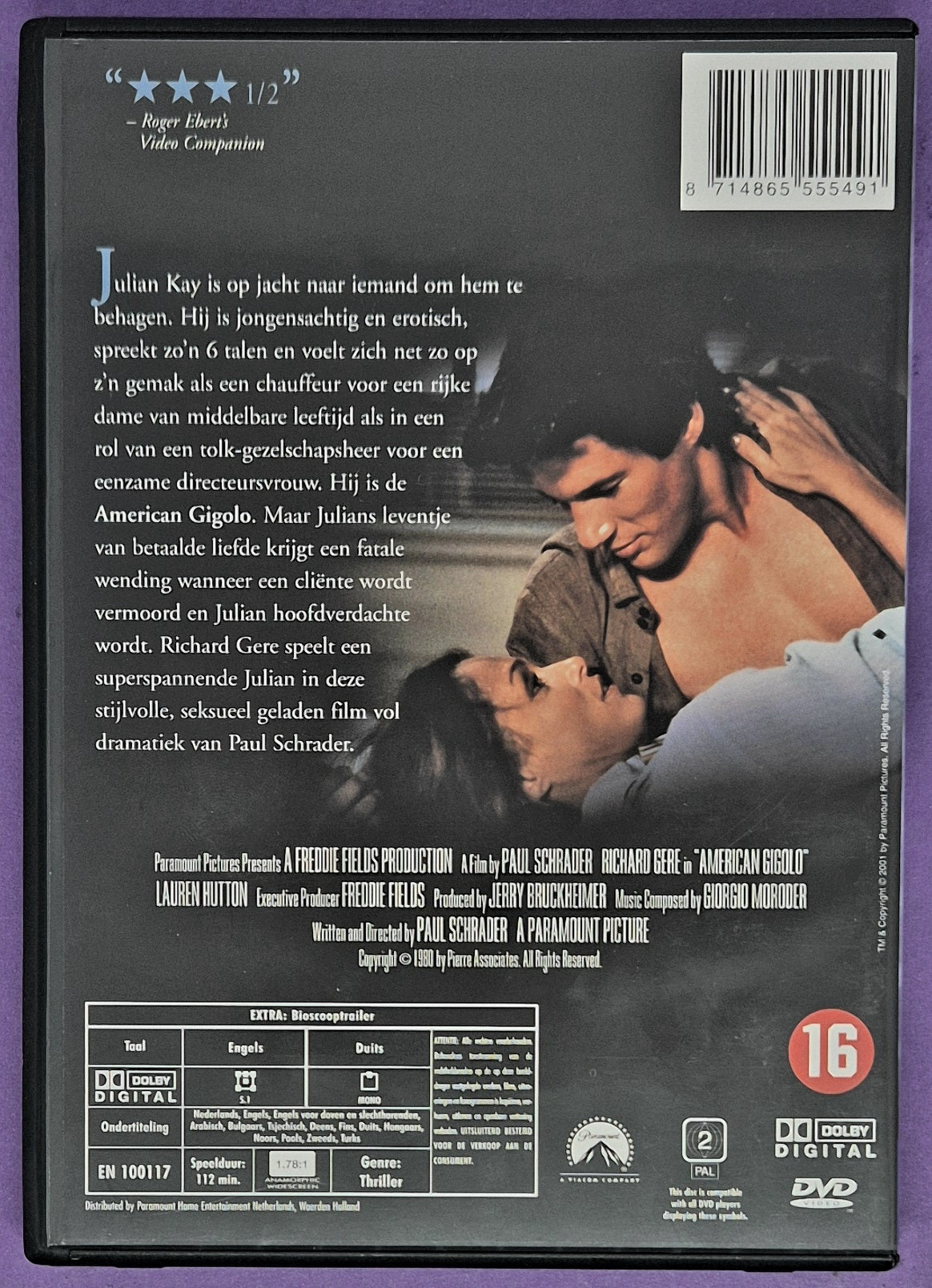 American Gigolo DVD